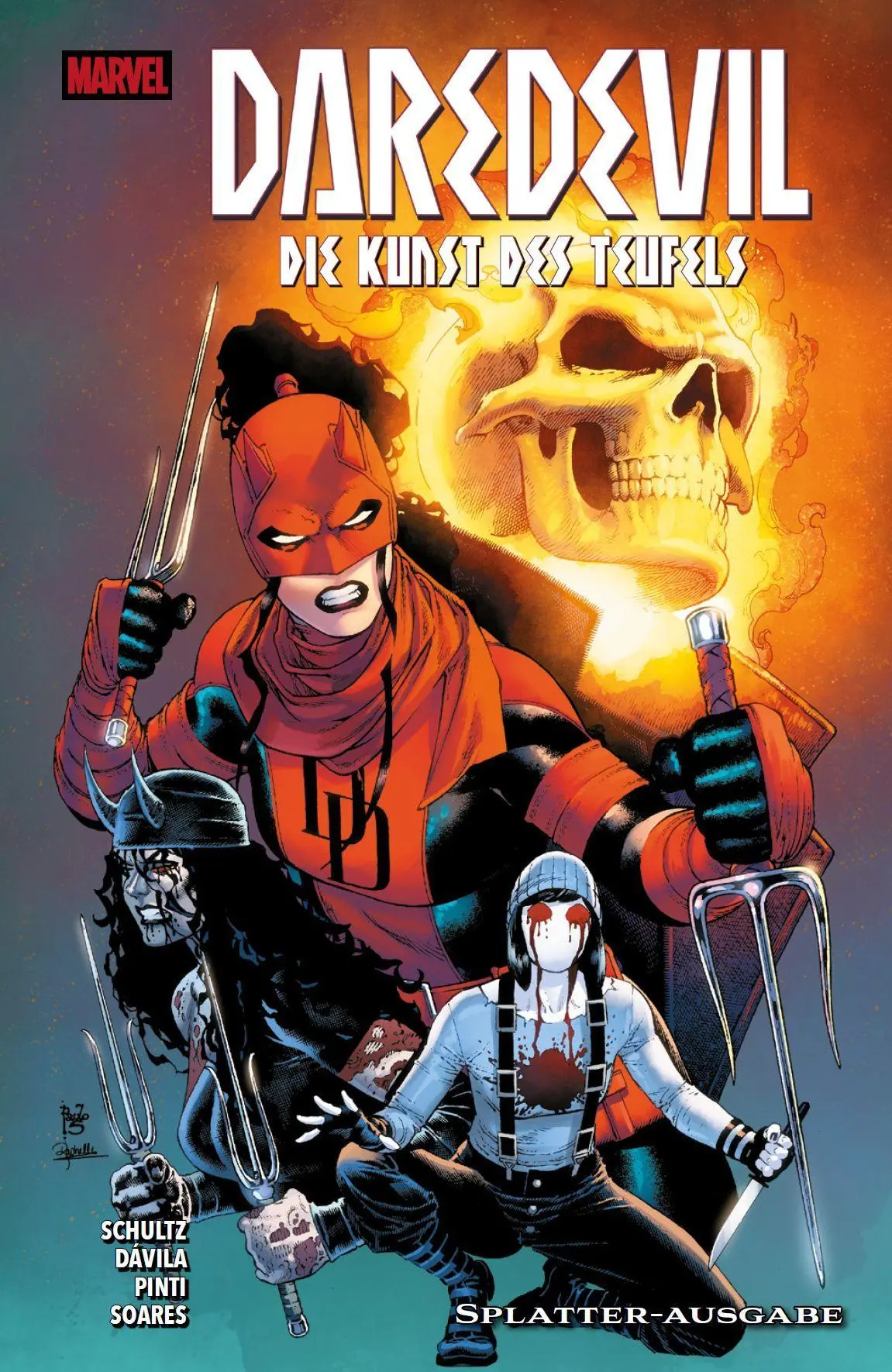 Cover: 9783741645037 | Daredevil: Die Kunst des Teufels Splatter-Ausgabe | Splatter Band