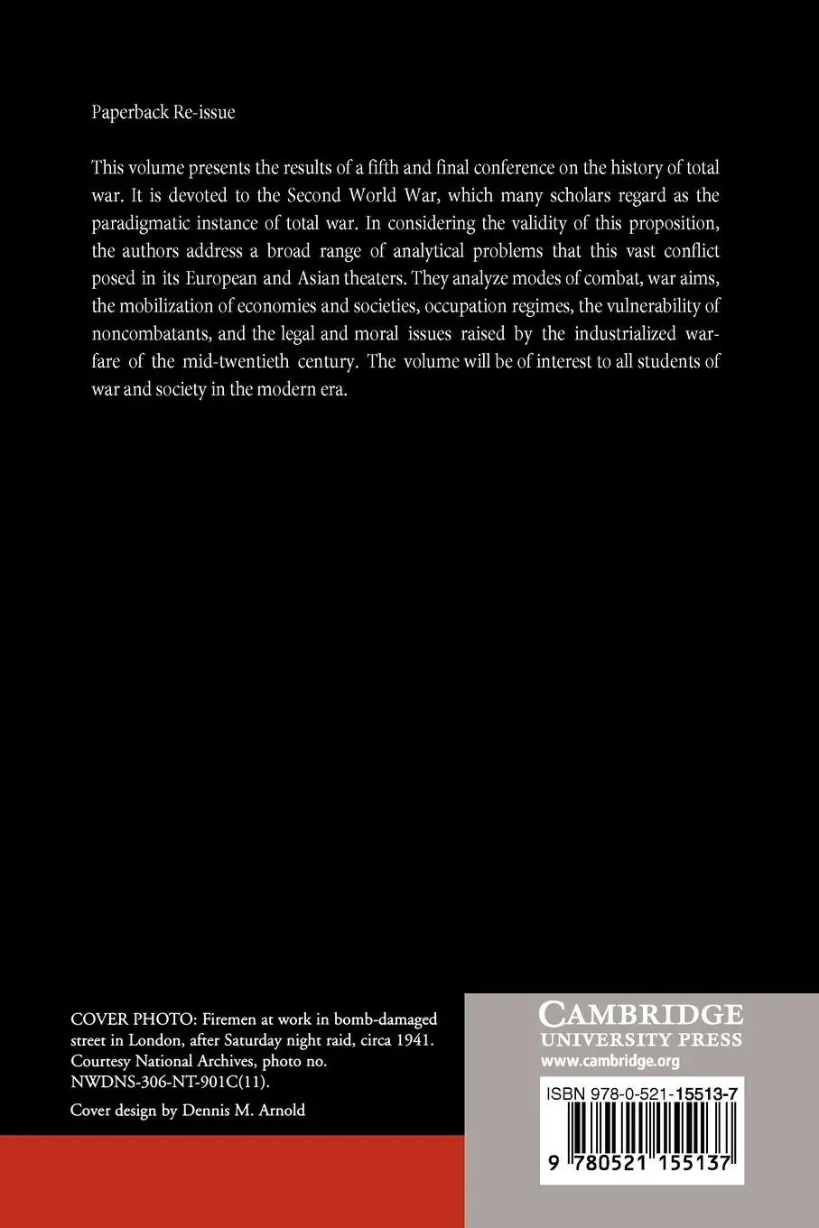 Rückseite: 9780521155137 | A World at Total War | Roger Chickering (u. a.) | Taschenbuch | 2010