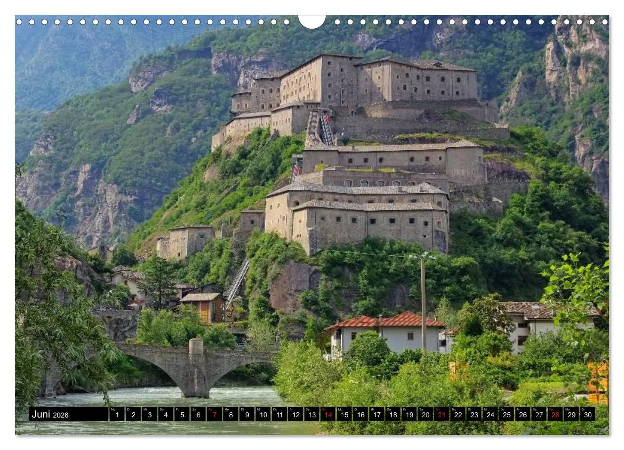 Bild: 9783516215137 | Aostatal (Wandkalender 2026 DIN A3 quer), CALVENDO Monatskalender