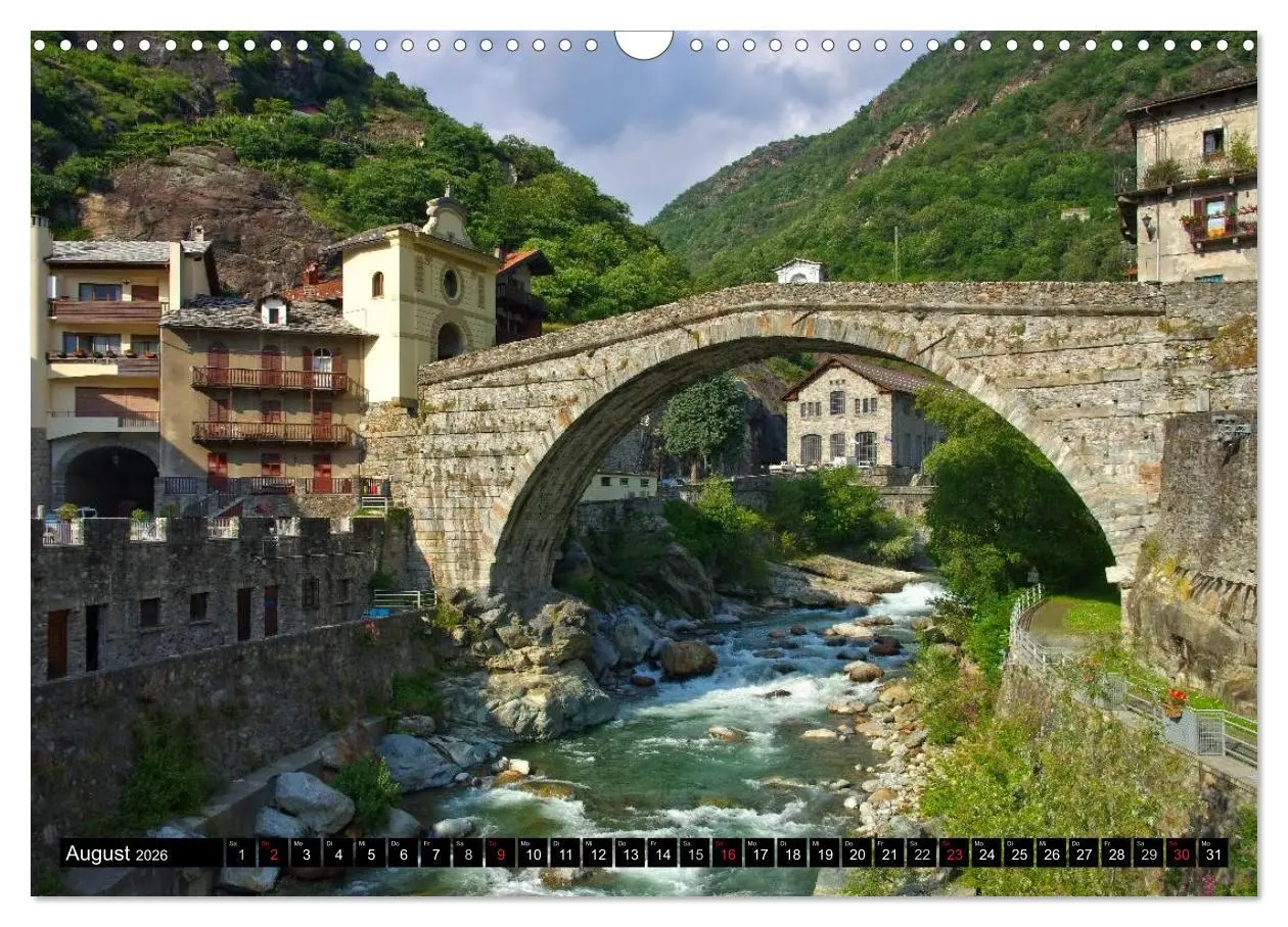 Bild: 9783516215137 | Aostatal (Wandkalender 2026 DIN A3 quer), CALVENDO Monatskalender
