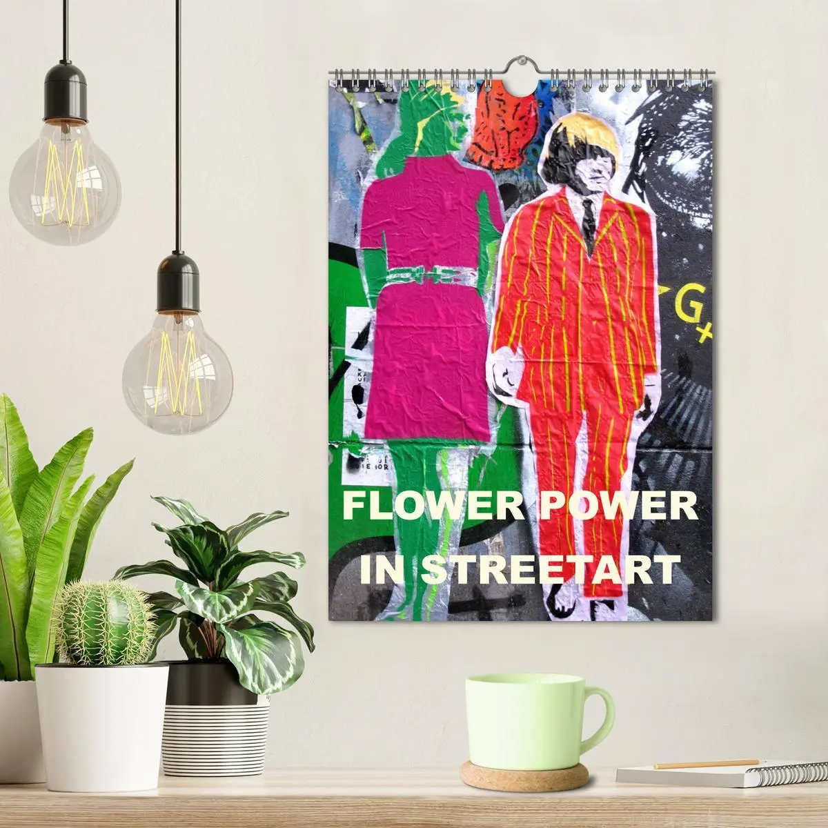 Bild: 9783516385137 | Flower Power in StreetArt (Wandkalender 2026 DIN A4 hoch), CALVENDO...