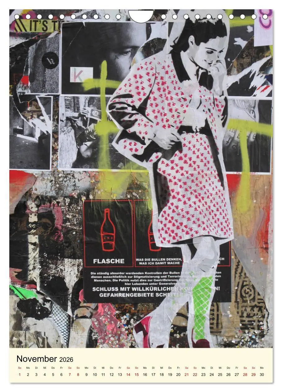 Bild: 9783516385137 | Flower Power in StreetArt (Wandkalender 2026 DIN A4 hoch), CALVENDO...