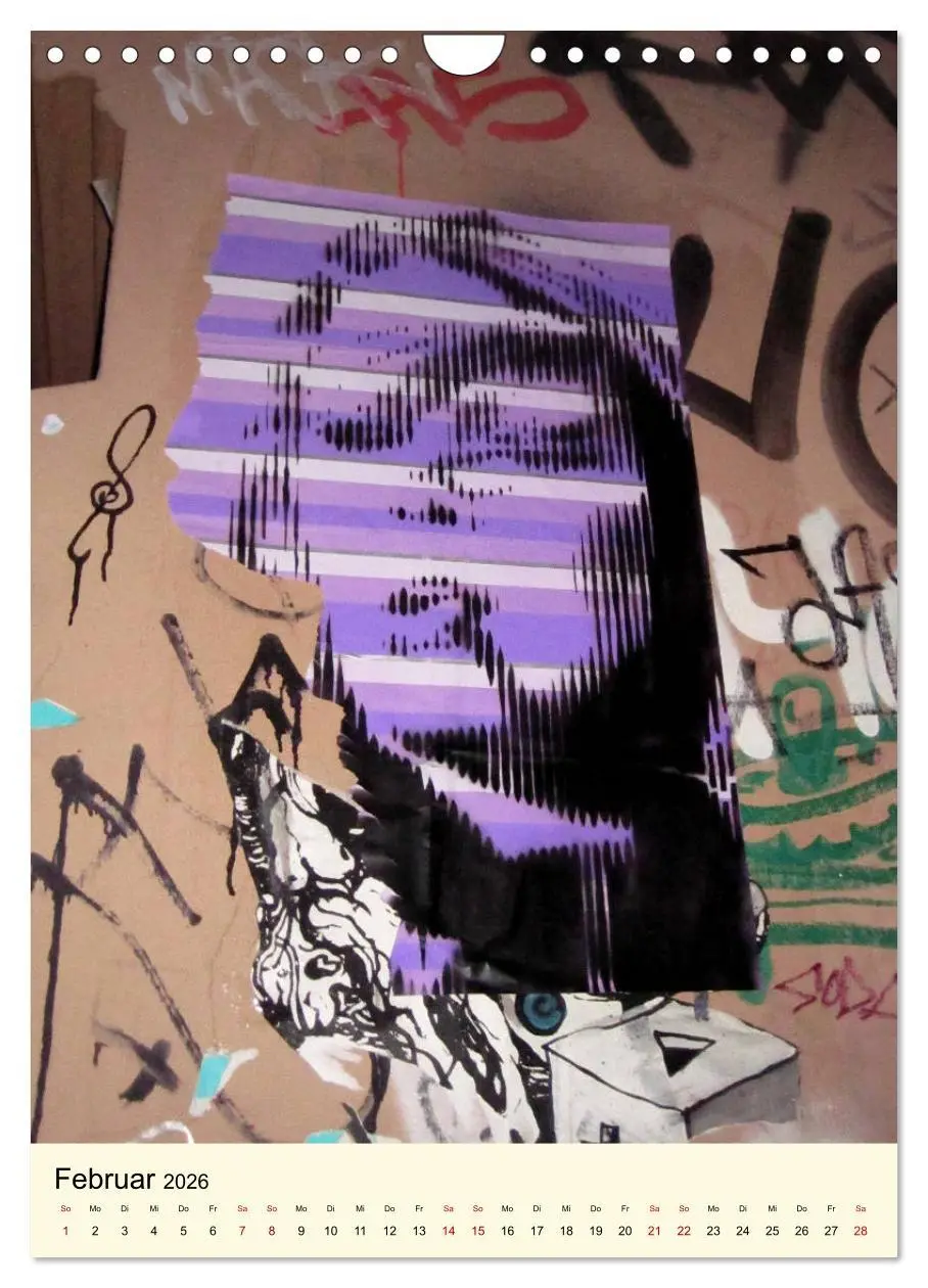 Bild: 9783516385137 | Flower Power in StreetArt (Wandkalender 2026 DIN A4 hoch), CALVENDO...