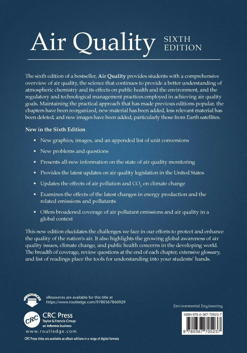 Rückseite: 9780367705237 | Air Quality | Wayne T. Davis (u. a.) | Taschenbuch | Englisch | 2023