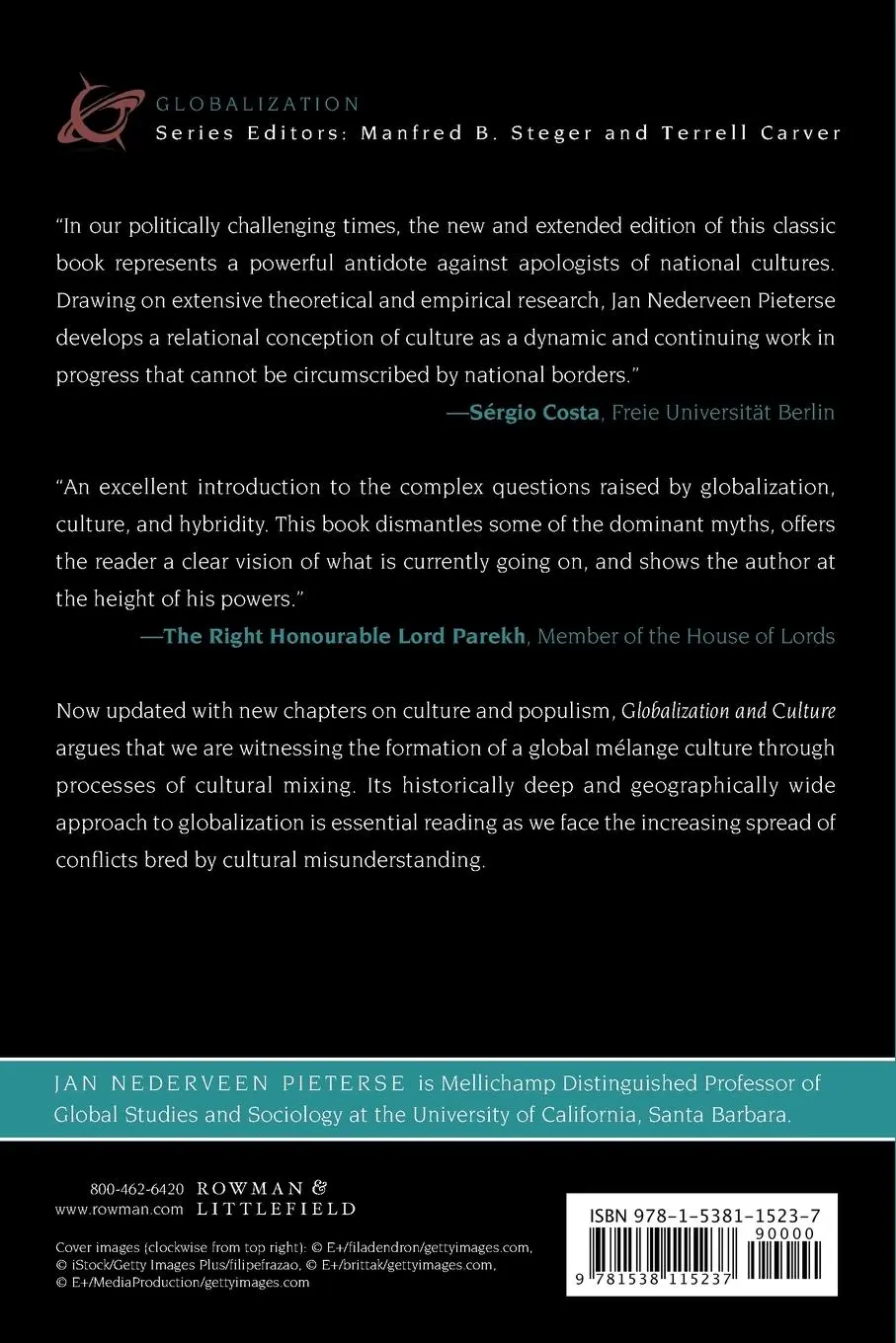 Rückseite: 9781538115237 | Globalization and Culture: Global Mélange, Fourth Edition | Pieterse