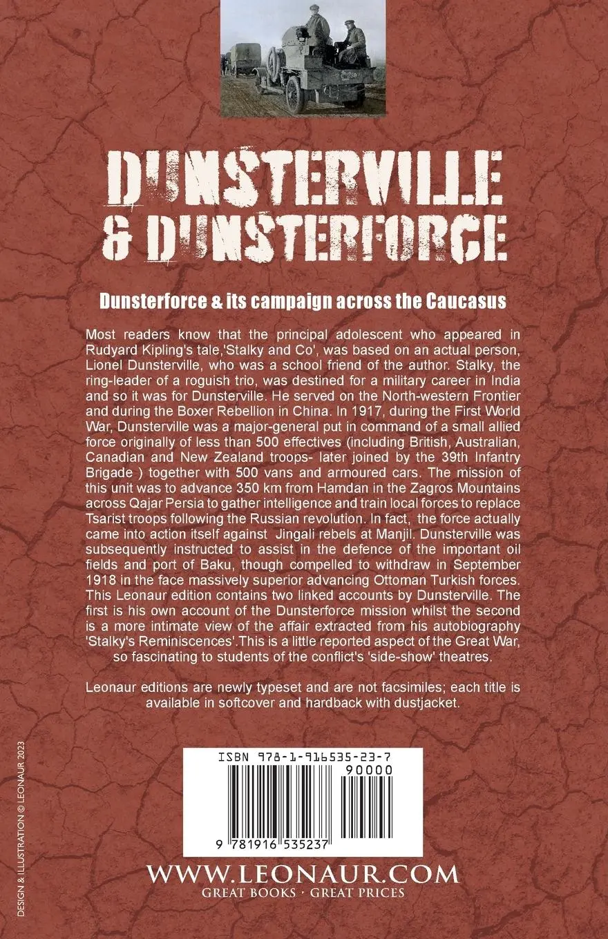 Rückseite: 9781916535237 | Dunsterville &amp; Dunsterforce | L C Dunsterville | Taschenbuch | 2023