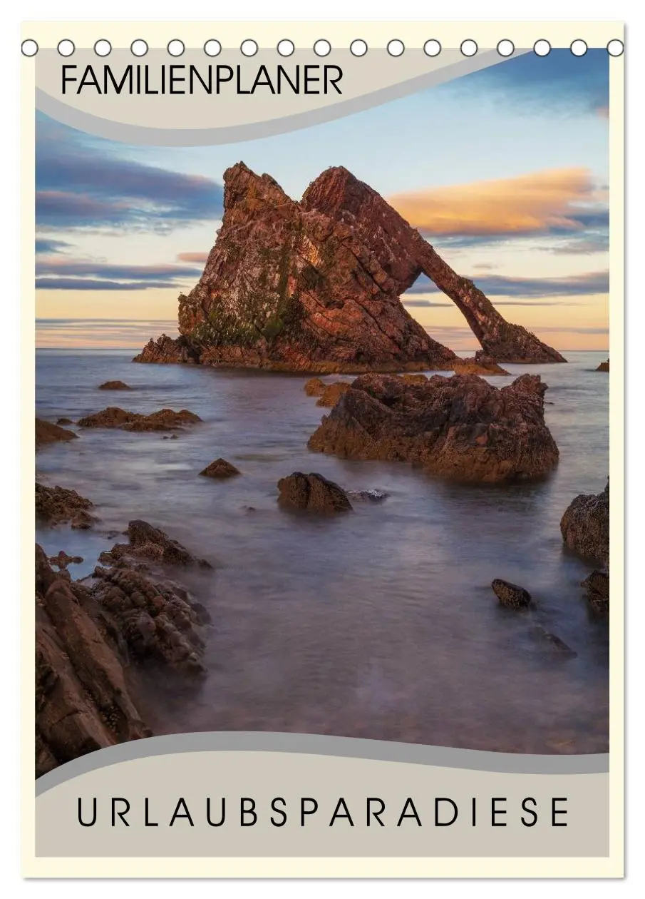 Cover: 9783516445237 | Urlaubsparadiese - Familienplaner (Tischkalender 2026 DIN A5 hoch),...