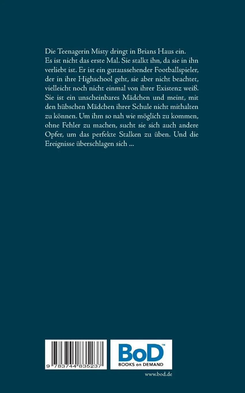 Rückseite: 9783744835237 | Die Stalkerin | Finn Fletcher | Taschenbuch | Paperback | 156 S.