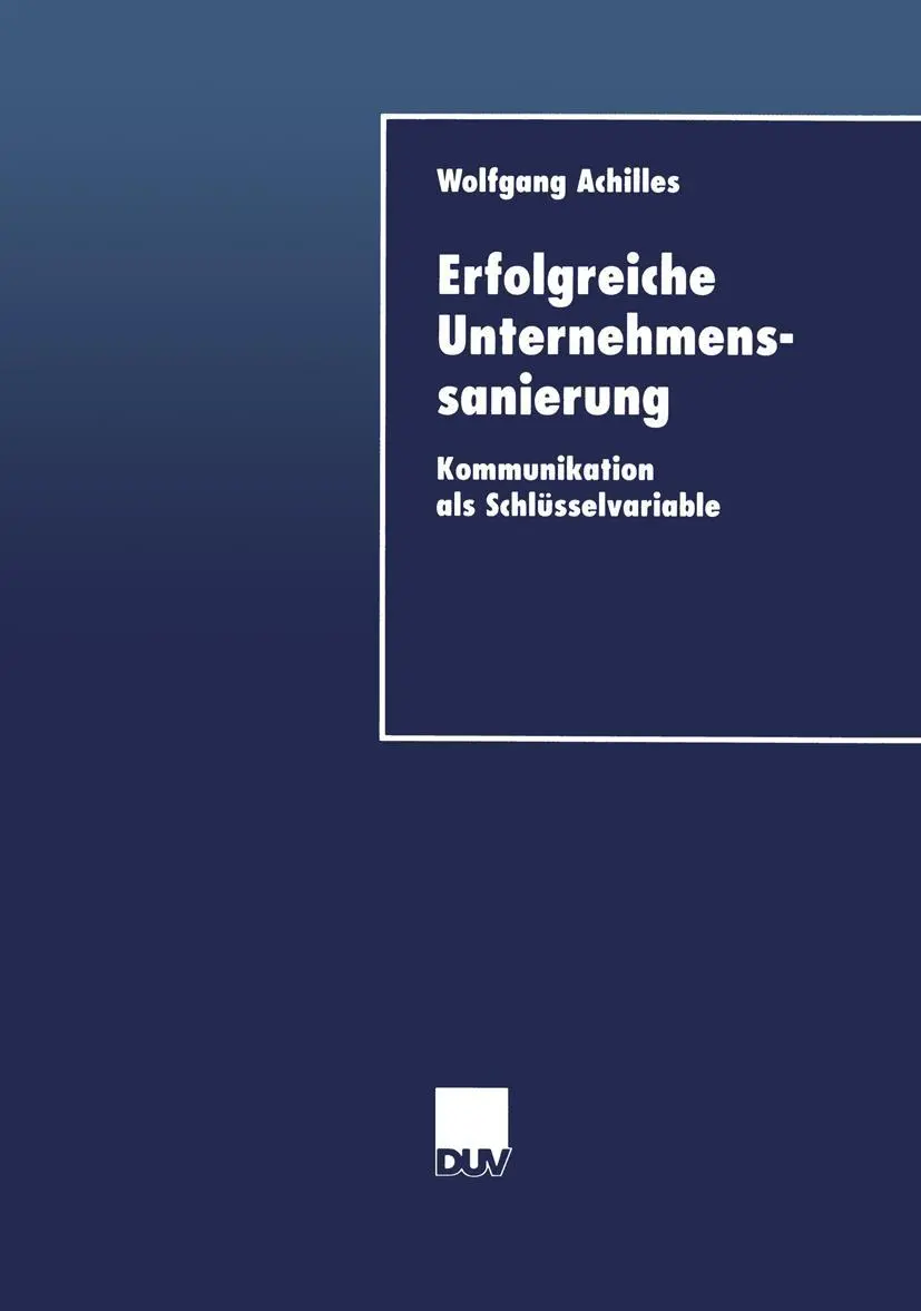 Cover: 9783824405237 | Erfolgreiche Unternehmenssanierung | Wolfgang Achilles | Taschenbuch