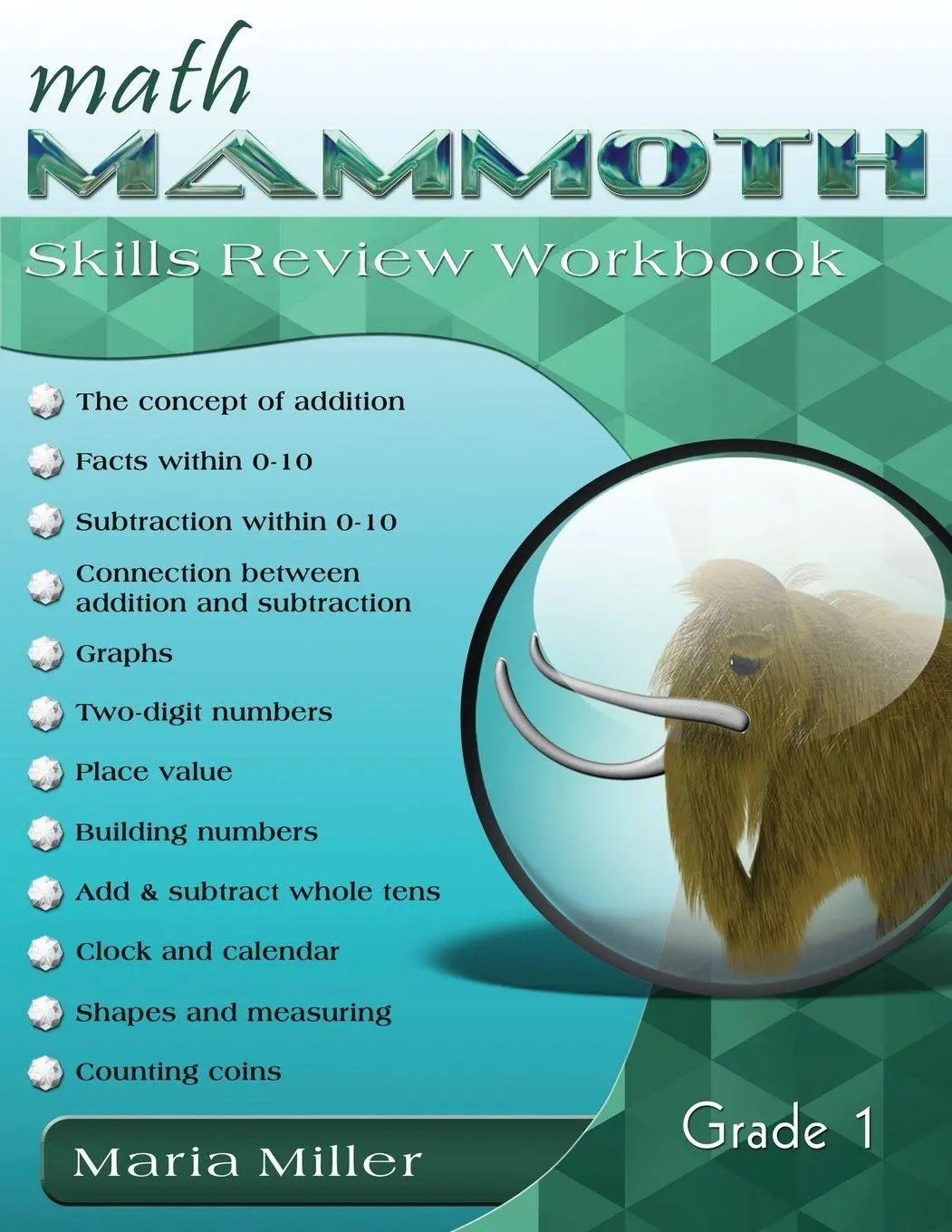 Cover: 9781942715337 | Math Mammoth Grade 1 Skills Review Workbook | Maria Miller | Buch