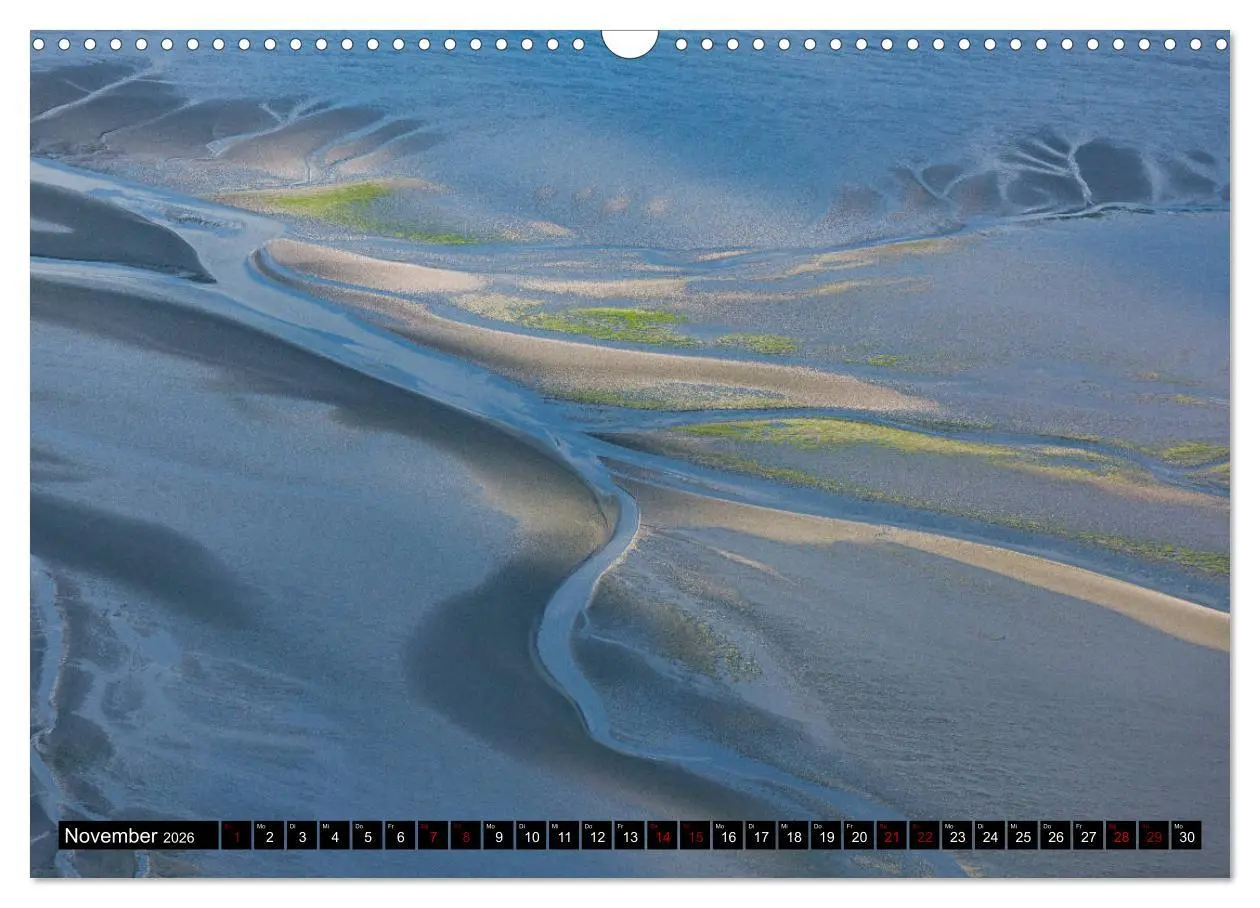 Bild: 9783457895337 | Das Wattenmeer von oben (Wandkalender 2026 DIN A3 quer), CALVENDO...