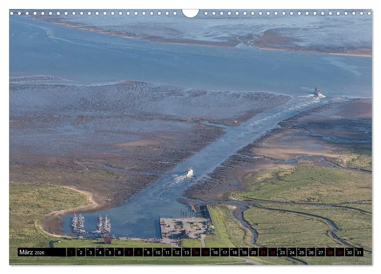Bild: 9783457895337 | Das Wattenmeer von oben (Wandkalender 2026 DIN A3 quer), CALVENDO...