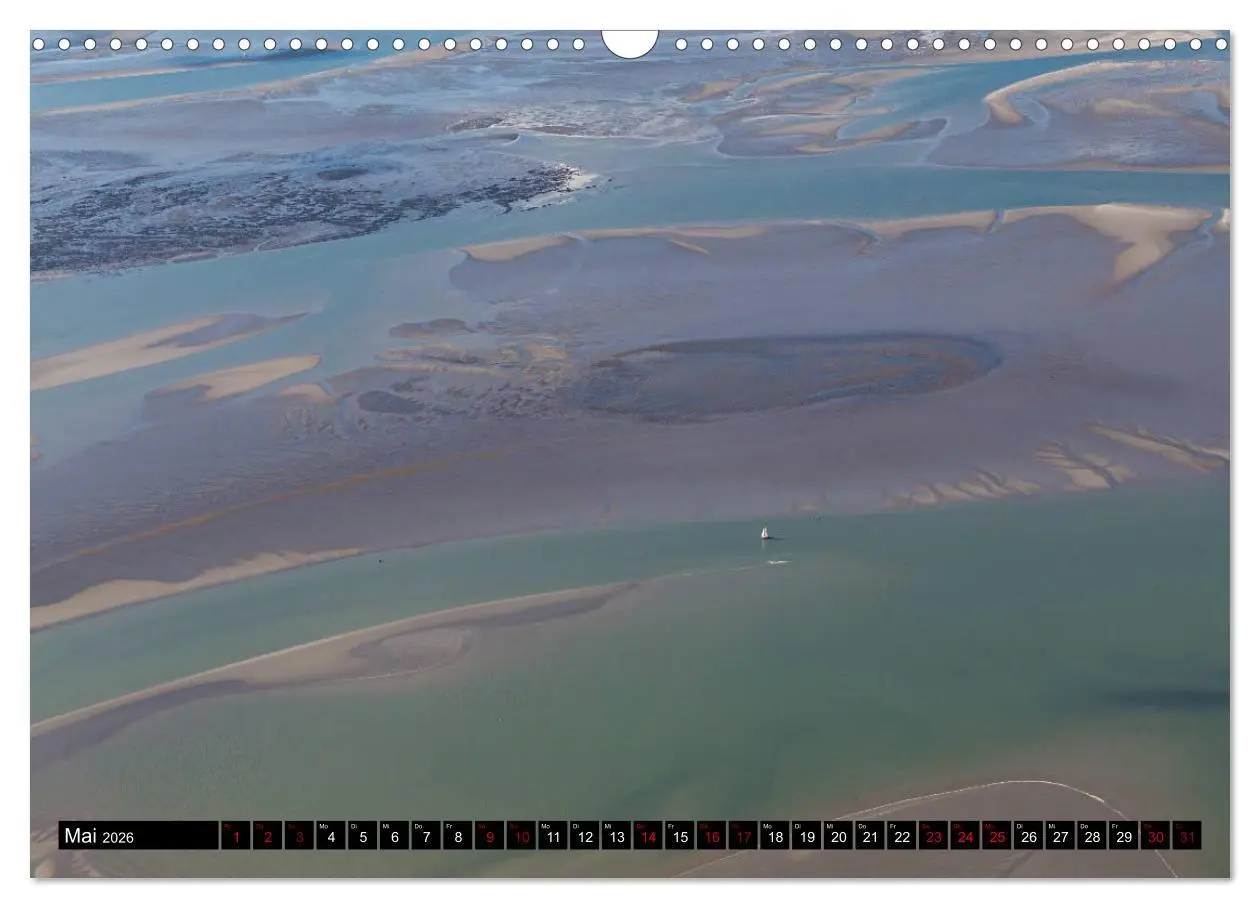 Bild: 9783457895337 | Das Wattenmeer von oben (Wandkalender 2026 DIN A3 quer), CALVENDO...