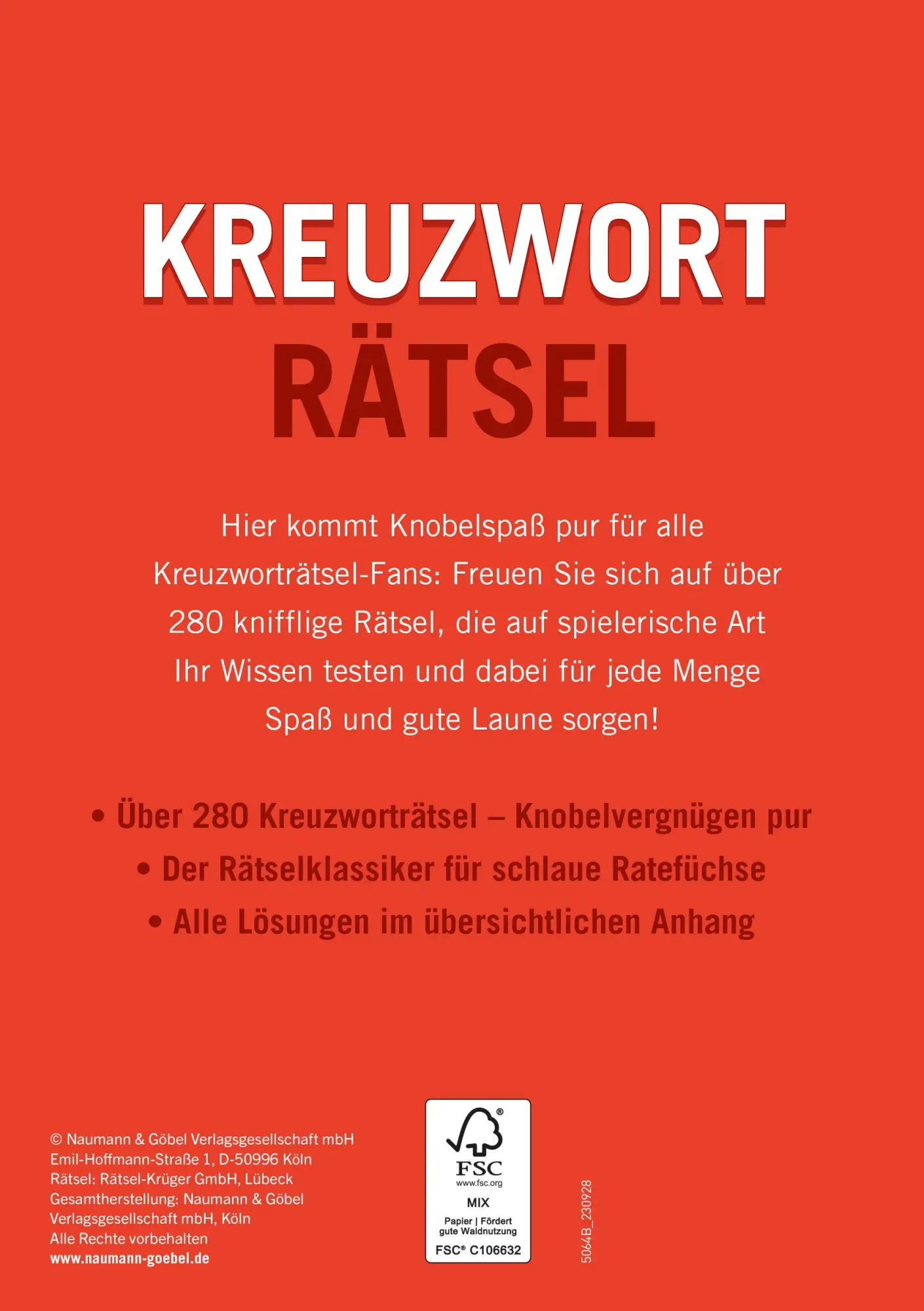 Rückseite: 9783625195337 | Kreuzworträtsel - Band 3 | Taschenbuch | 320 S. | Deutsch | 2024