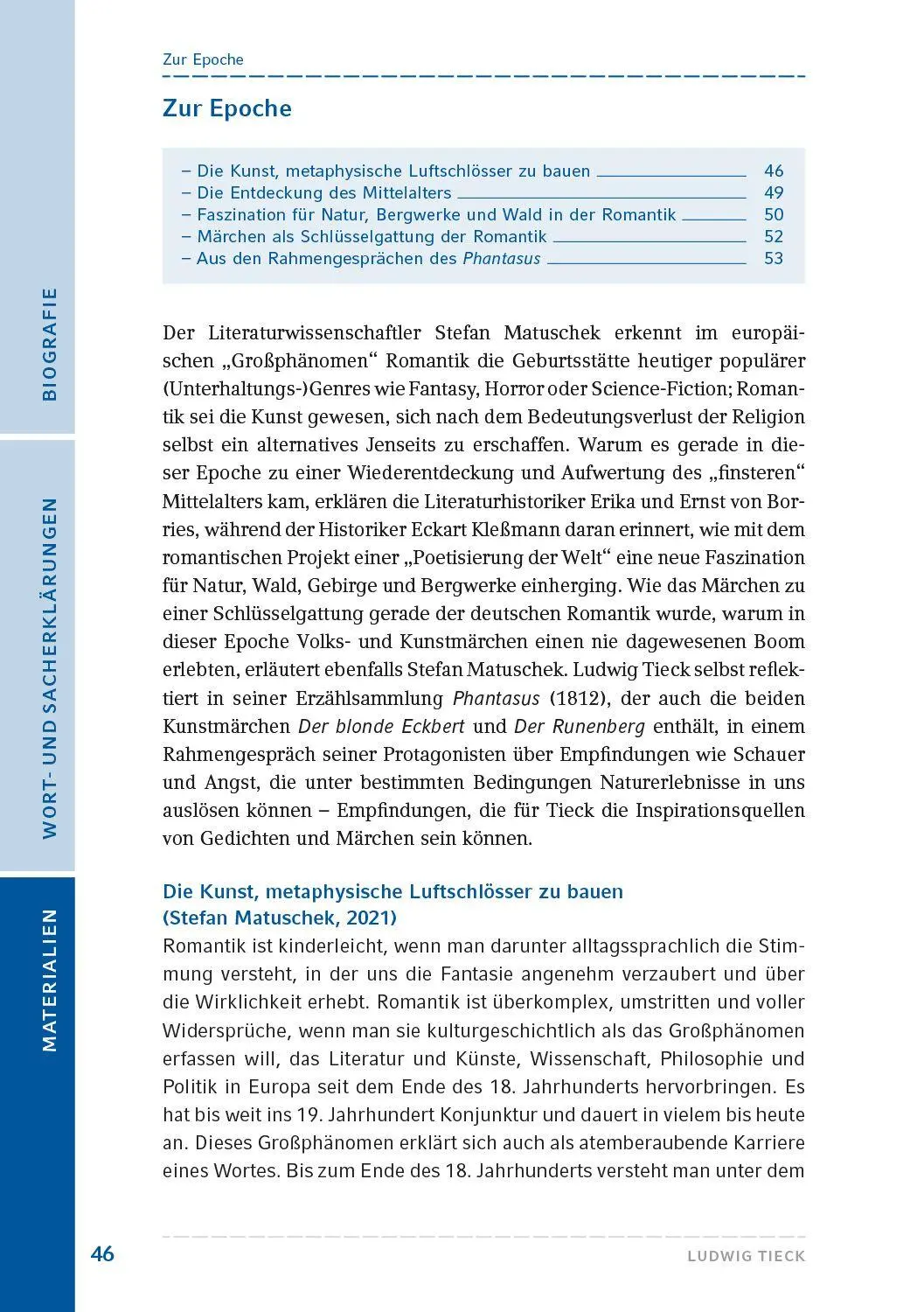 Bild: 9783872915337 | Der blonde Eckbert / Der Runenberg | Ludwig Tieck | Taschenbuch | 2025