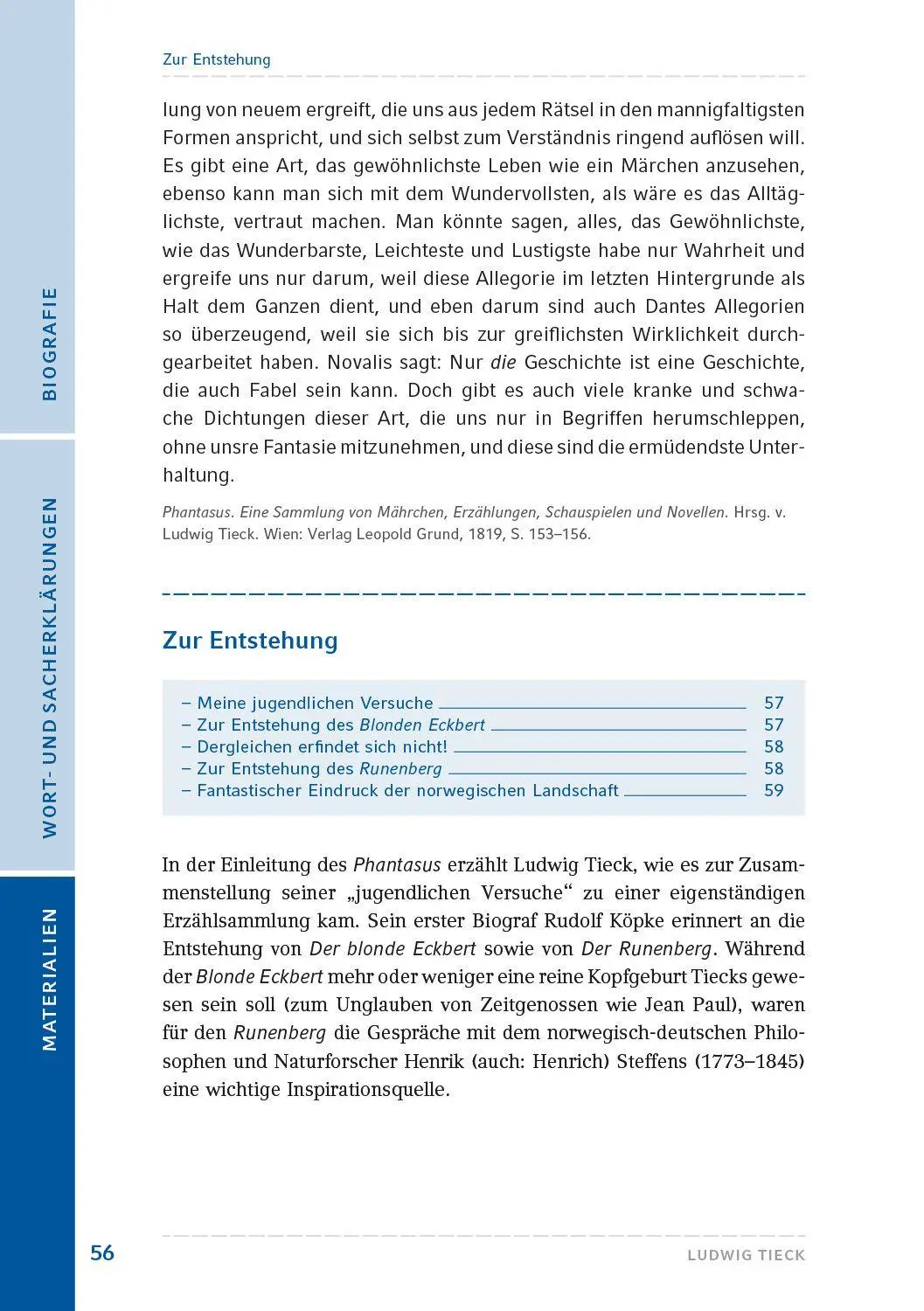 Bild: 9783872915337 | Der blonde Eckbert / Der Runenberg | Ludwig Tieck | Taschenbuch | 2025
