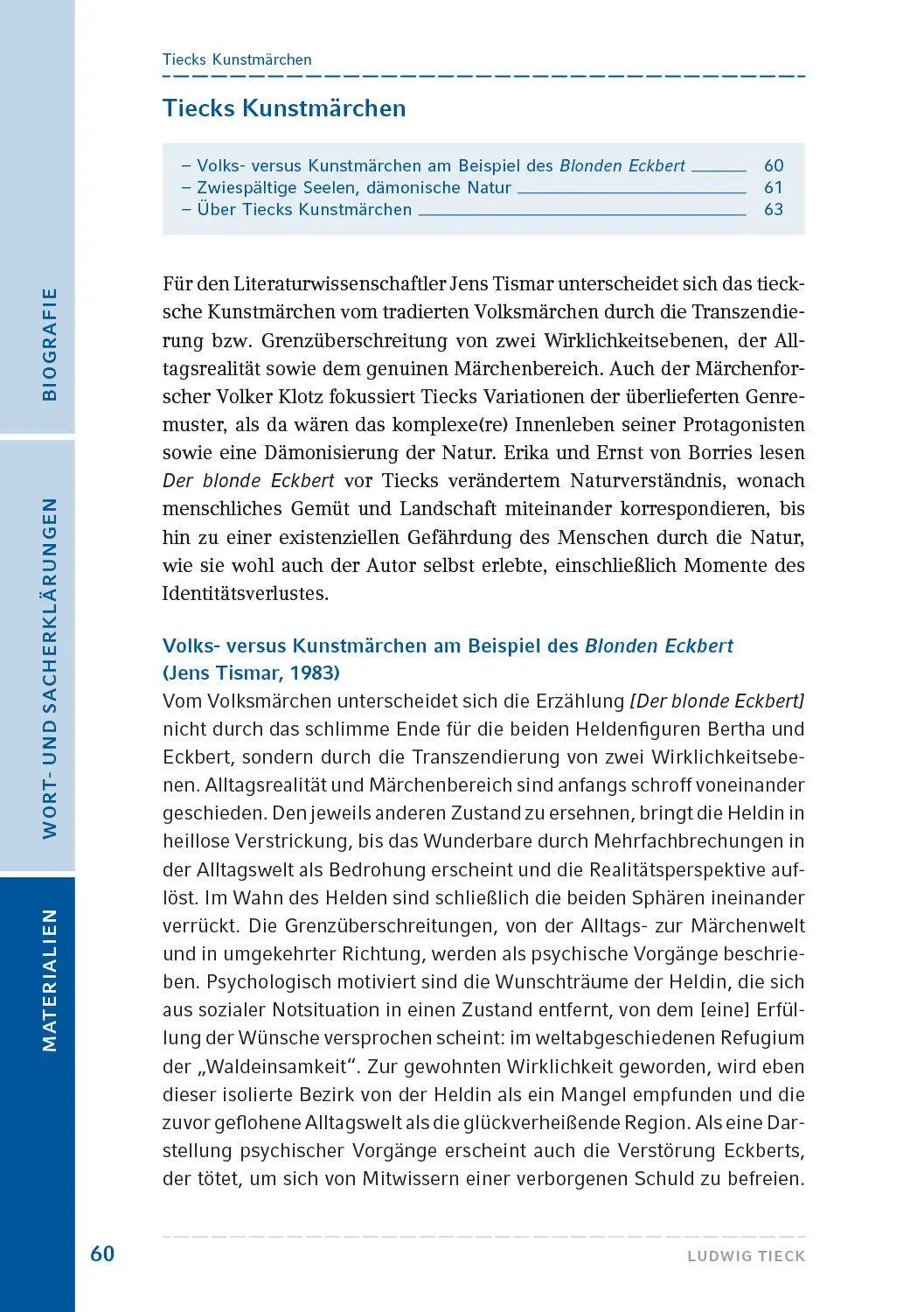 Bild: 9783872915337 | Der blonde Eckbert / Der Runenberg | Ludwig Tieck | Taschenbuch | 2025