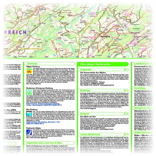 Bild: 9783961325337 | Publicpress Rad- und Wanderkarte Allgäu, Wangen, Kempten, Lindau,...