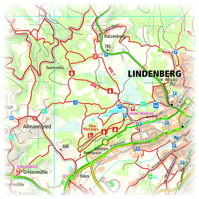 Bild: 9783961325337 | Publicpress Rad- und Wanderkarte Allgäu, Wangen, Kempten, Lindau,...