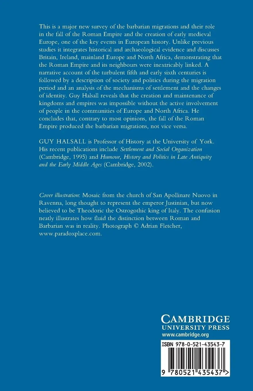Rückseite: 9780521435437 | Barbarian Migrations and the Roman West, 376-568 | Guy Halsall | Buch