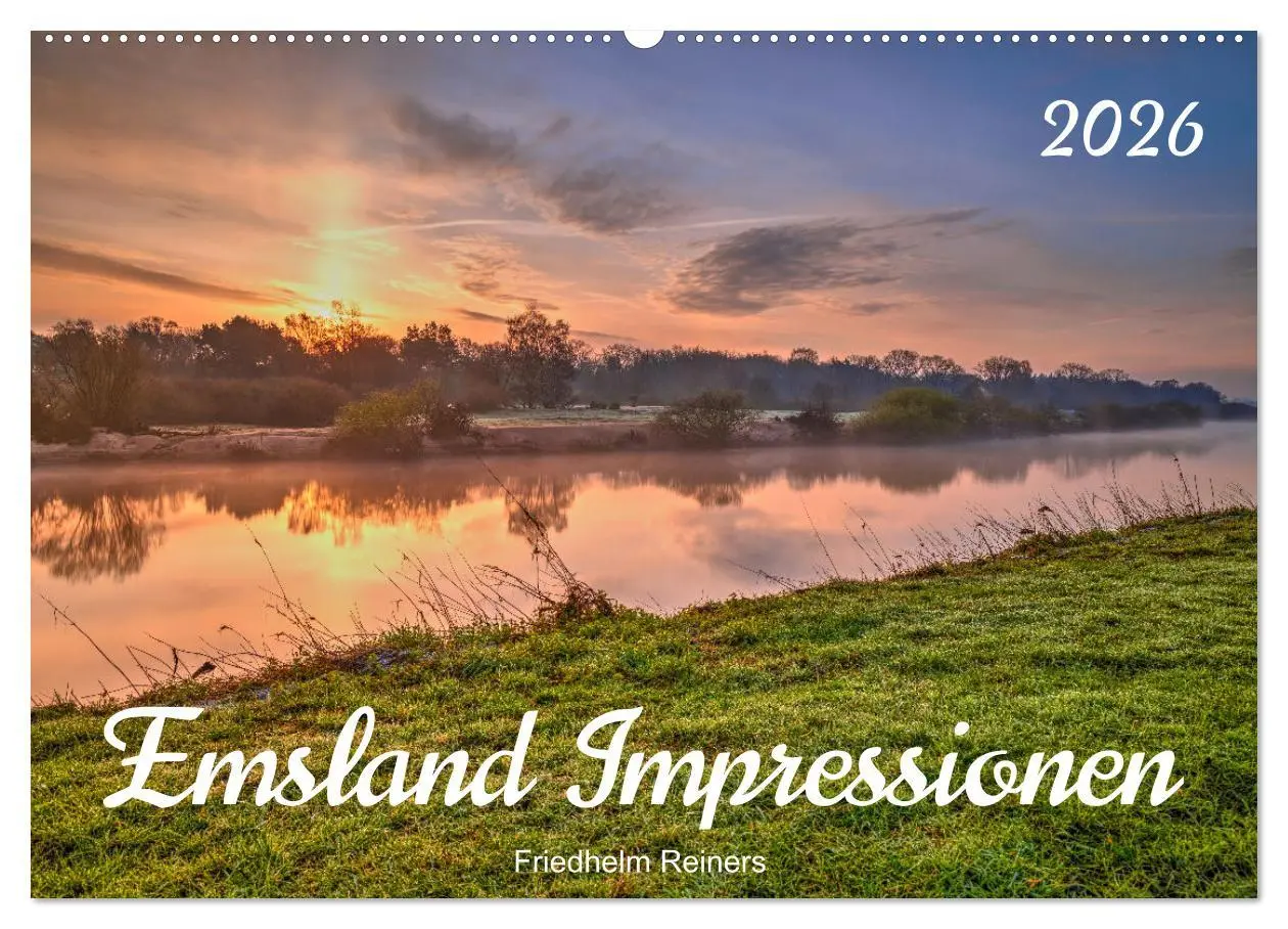 Cover: 9783457335437 | Emsland Impressionen (Wandkalender 2026 DIN A2 quer), CALVENDO...