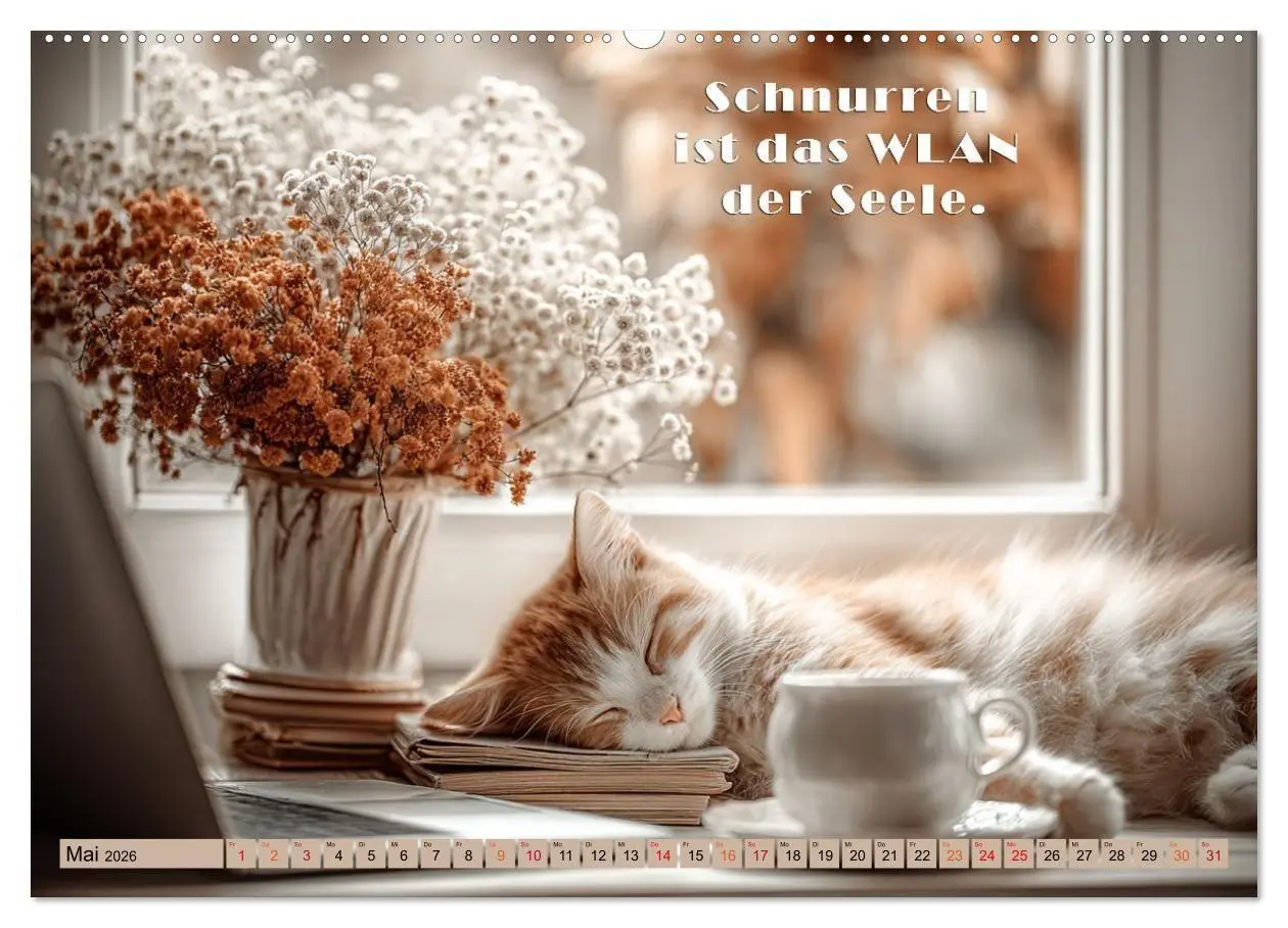 Bild: 9783516665437 | Miau-velous Pfotenpoesie (Wandkalender 2026 DIN A2 quer), CALVENDO...