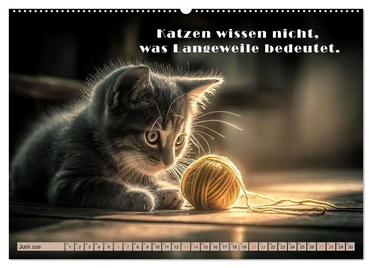Bild: 9783516665437 | Miau-velous Pfotenpoesie (Wandkalender 2026 DIN A2 quer), CALVENDO...