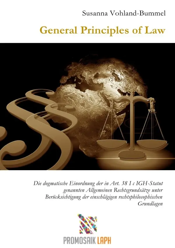 Cover: 9783756555437 | General Principles of Law | Susanna Bummel-Vohland | Taschenbuch