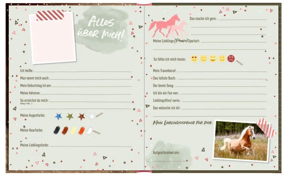 Bild: 4050003715537 | Freundebuch - I LOVE HORSES - Beste Freunde | (Foto) | Slawik | Buch