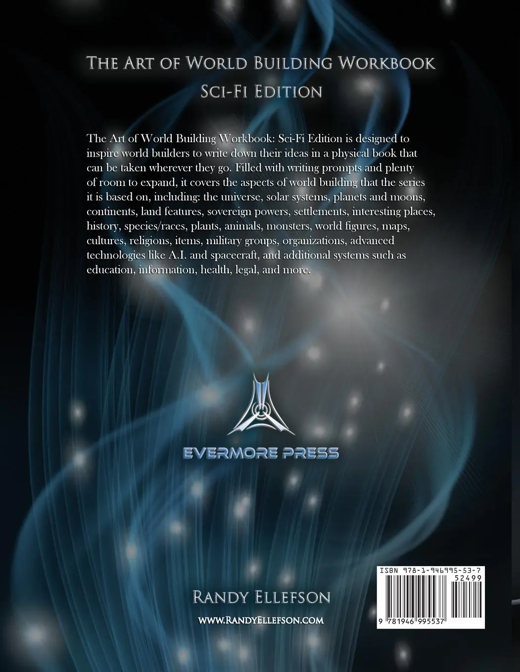 Rückseite: 9781946995537 | The Art of World Building Workbook | Sci-Fi Edition | Randy Ellefson