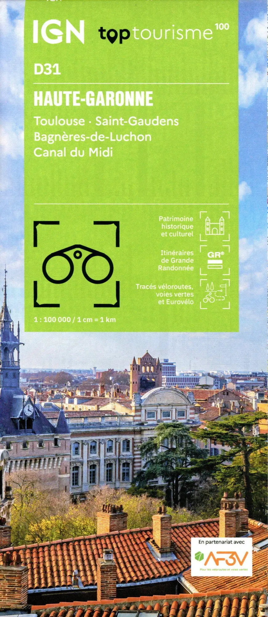 Cover: 9782758555537 | 31 Haute Garonne | 1:100000 | (Land-)Karte | IGN Top 100 départemental