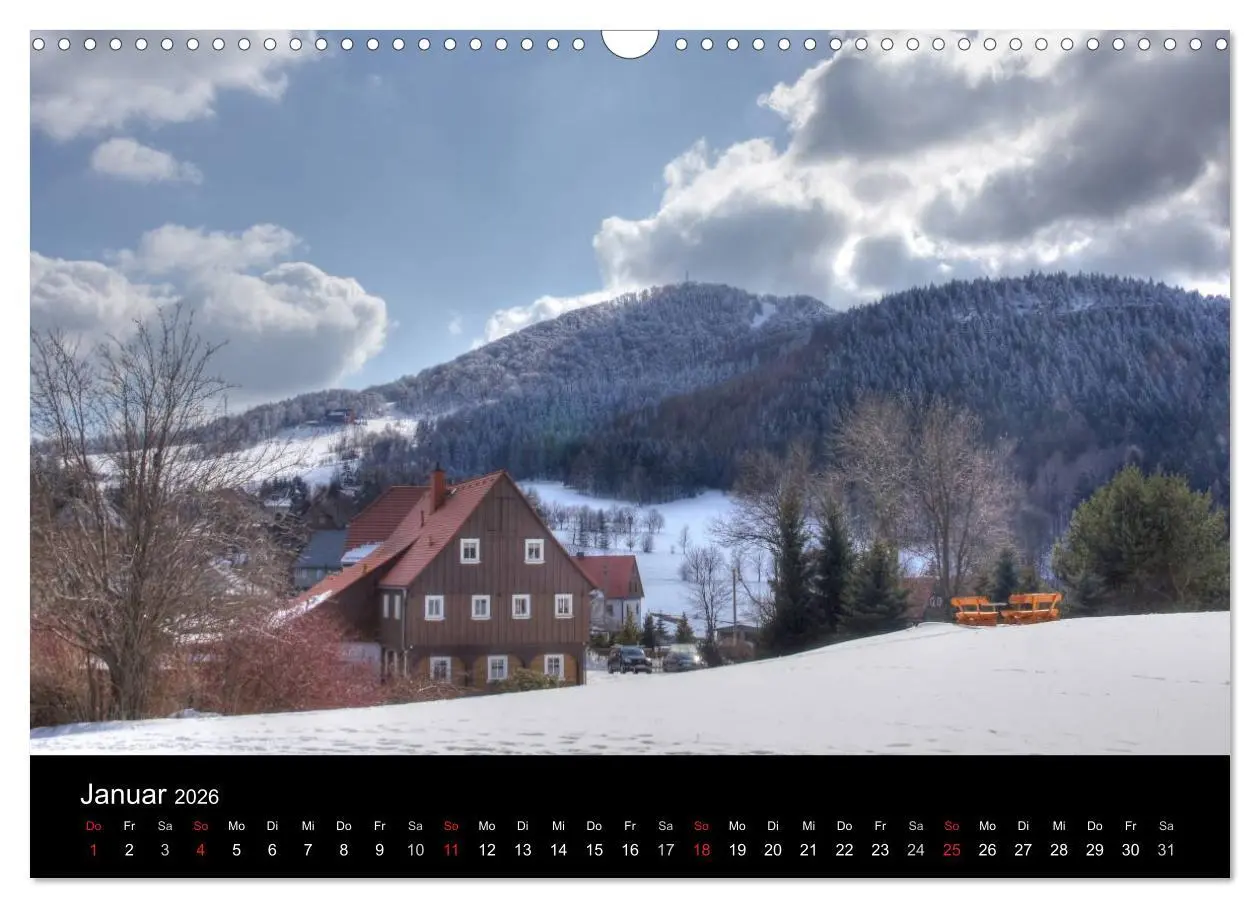 Bild: 9783516105537 | Oberlausitz - Land der Umgebindehäuser (Wandkalender 2026 DIN A3...