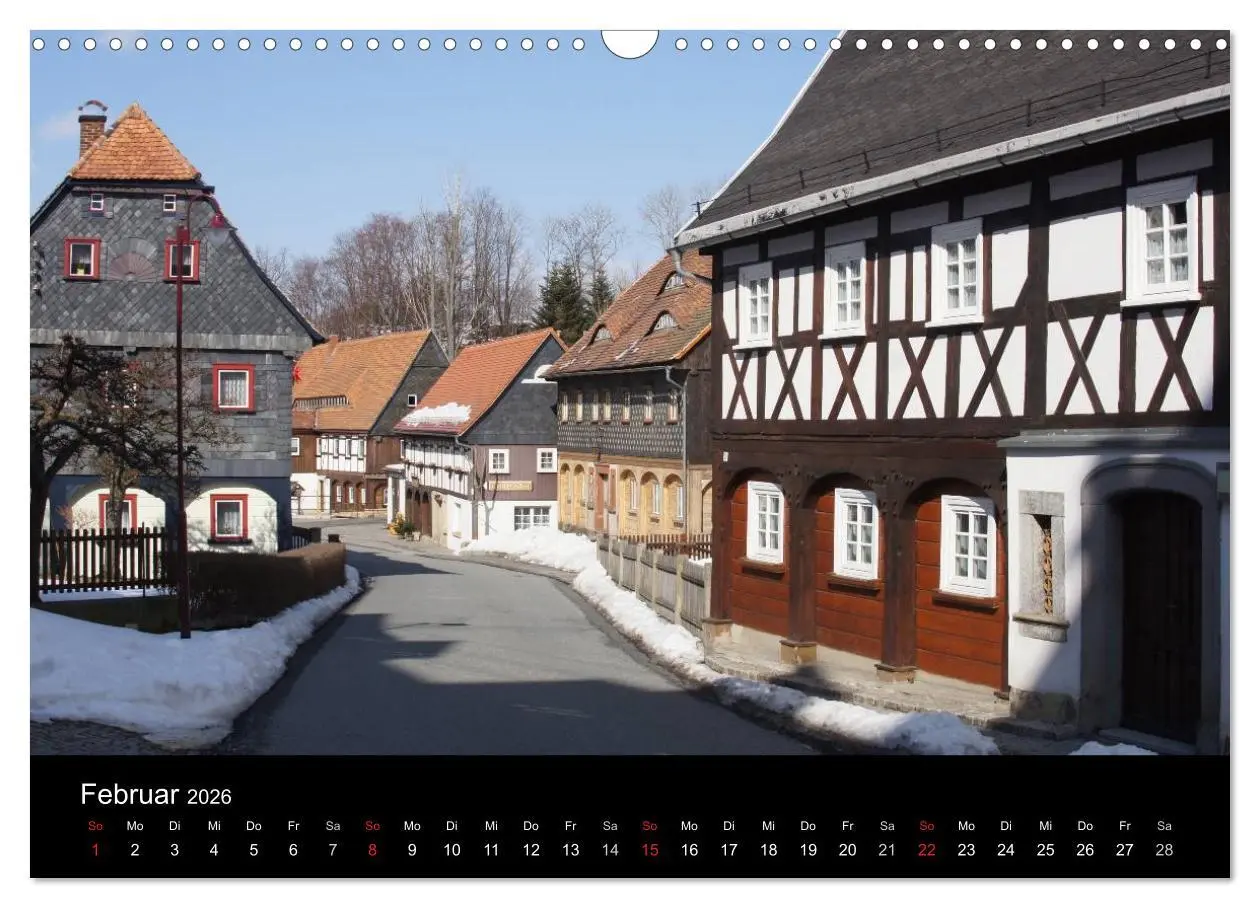 Bild: 9783516105537 | Oberlausitz - Land der Umgebindehäuser (Wandkalender 2026 DIN A3...