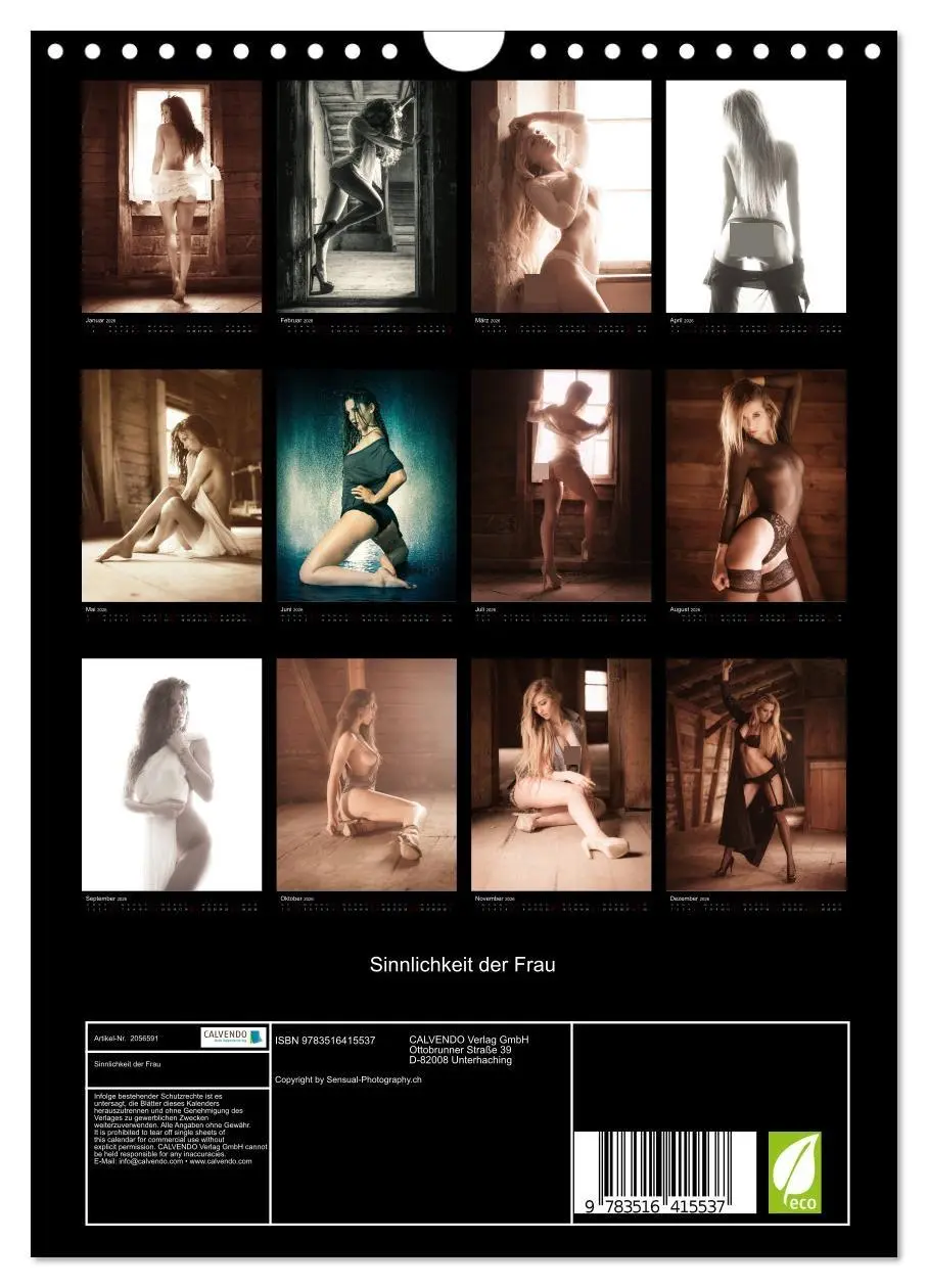 Bild: 9783516415537 | Sinnlichkeit der Frau (Wandkalender 2026 DIN A4 hoch), CALVENDO...