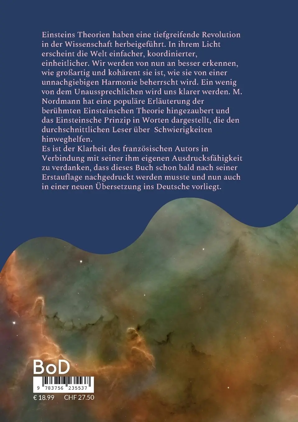 Rückseite: 9783756235537 | Einstein und das Universum | Charles Nordmann | Taschenbuch | 192 S.