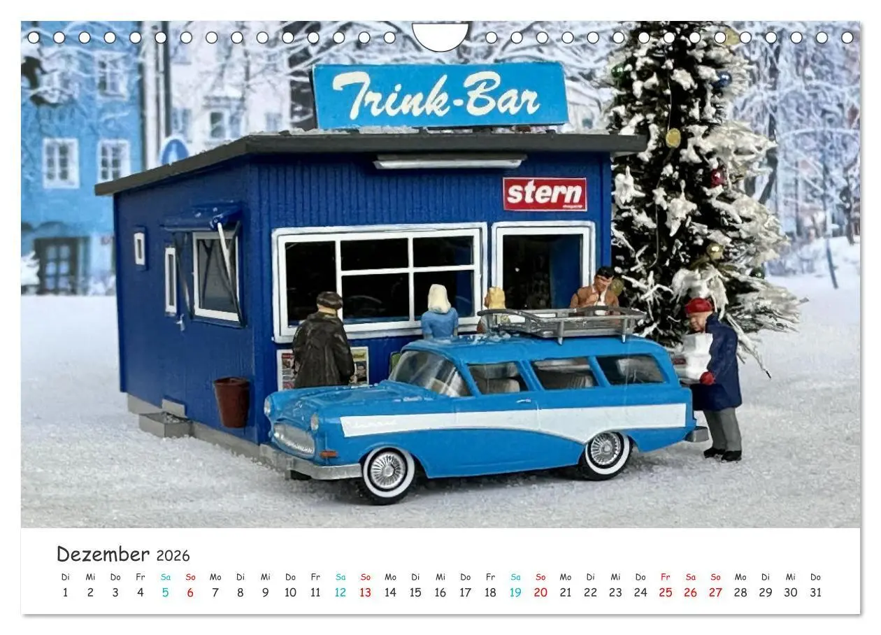 Bild: 9783457315637 | Autos auf der Modellbahn (Wandkalender 2026 DIN A4 quer), CALVENDO...
