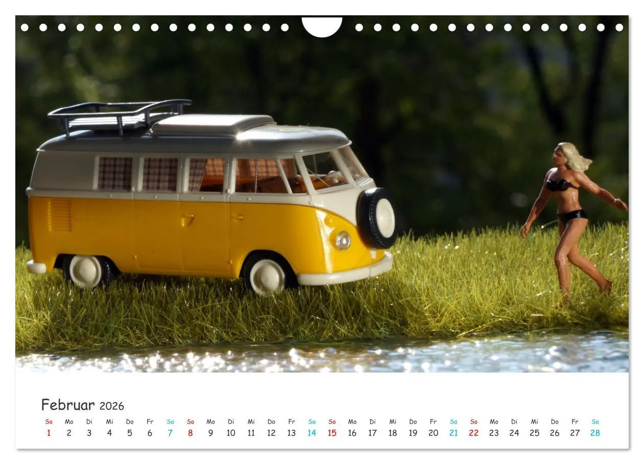 Bild: 9783457315637 | Autos auf der Modellbahn (Wandkalender 2026 DIN A4 quer), CALVENDO...