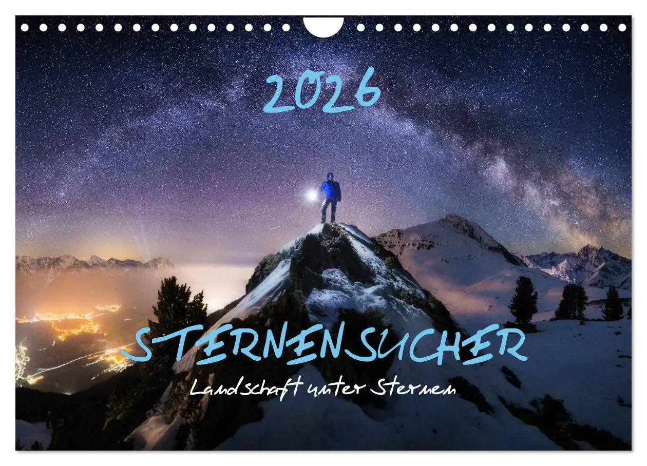 Cover: 9783516025637 | Sternensucher - Landschaft unter Sternen (Wandkalender 2026 DIN A4...