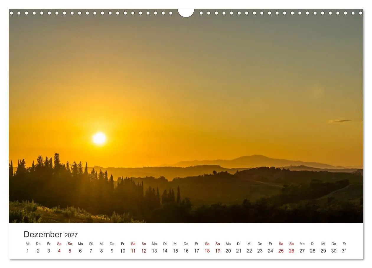 Bild: 9783569805637 | Motive der Toskana (Wandkalender 2027 DIN A3 quer), CALVENDO...
