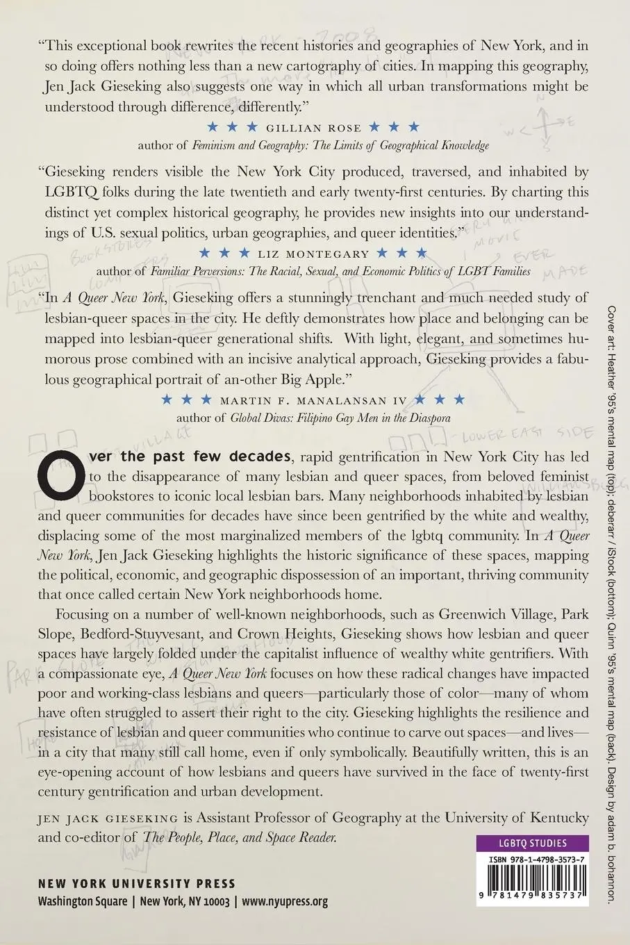 Rückseite: 9781479835737 | A Queer New York | Geographies of Lesbians, Dykes, and Queers | Buch