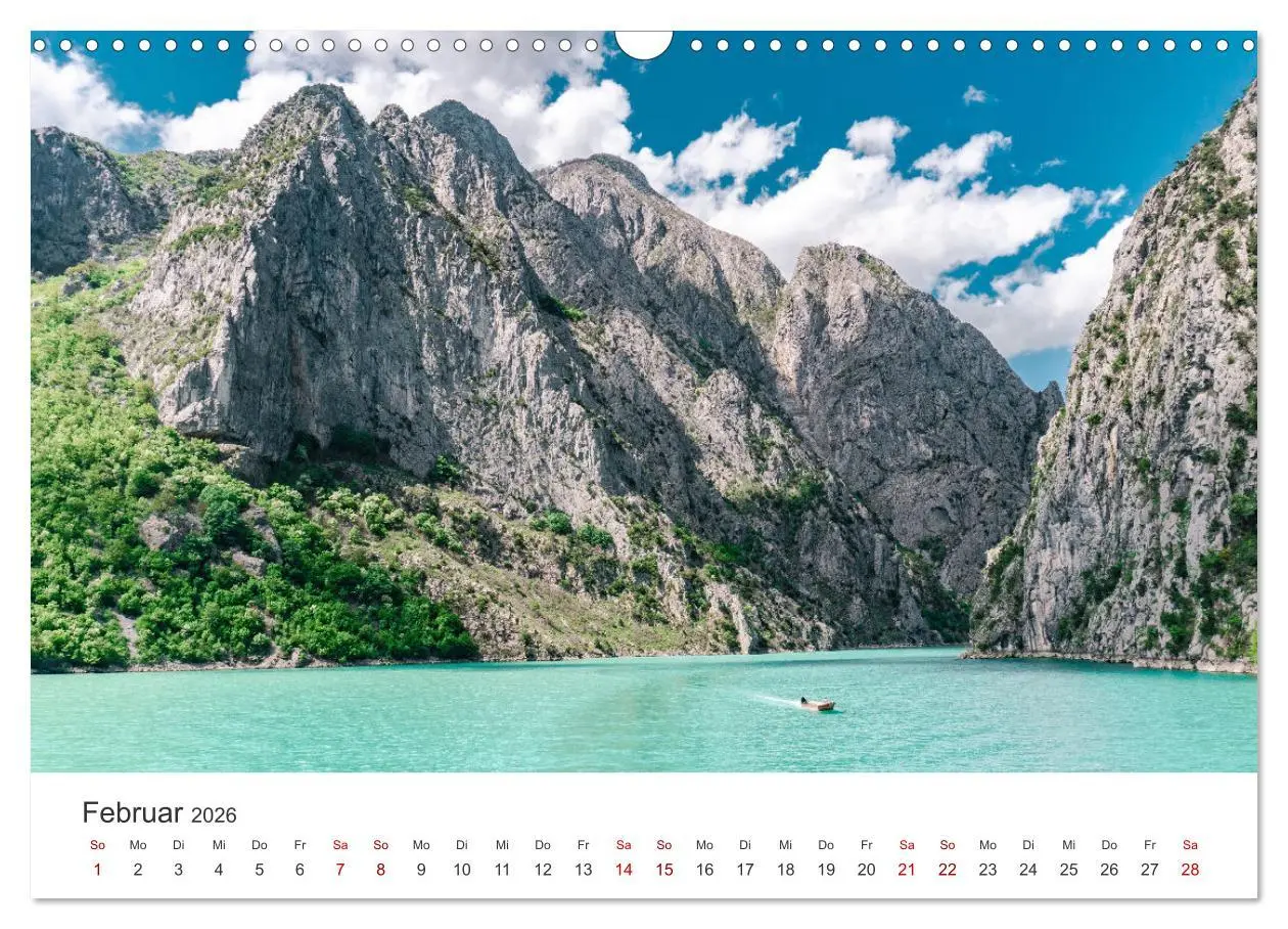Bild: 9783457615737 | Albanien - Traumhafte Natur (Wandkalender 2026 DIN A3 quer),...