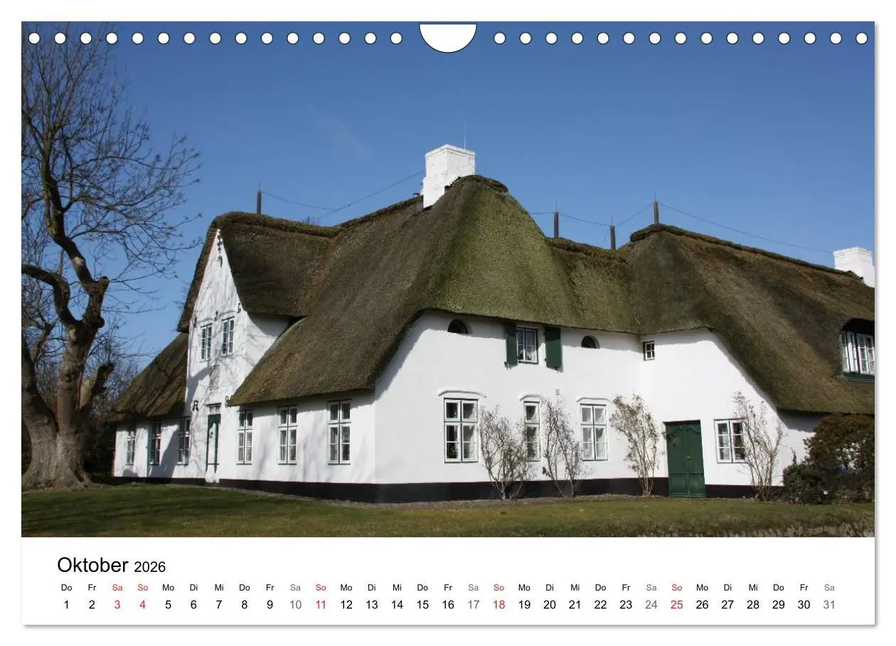 Bild: 9783516185737 | Friesenhäuser (Wandkalender 2026 DIN A4 quer), CALVENDO Monatskalender