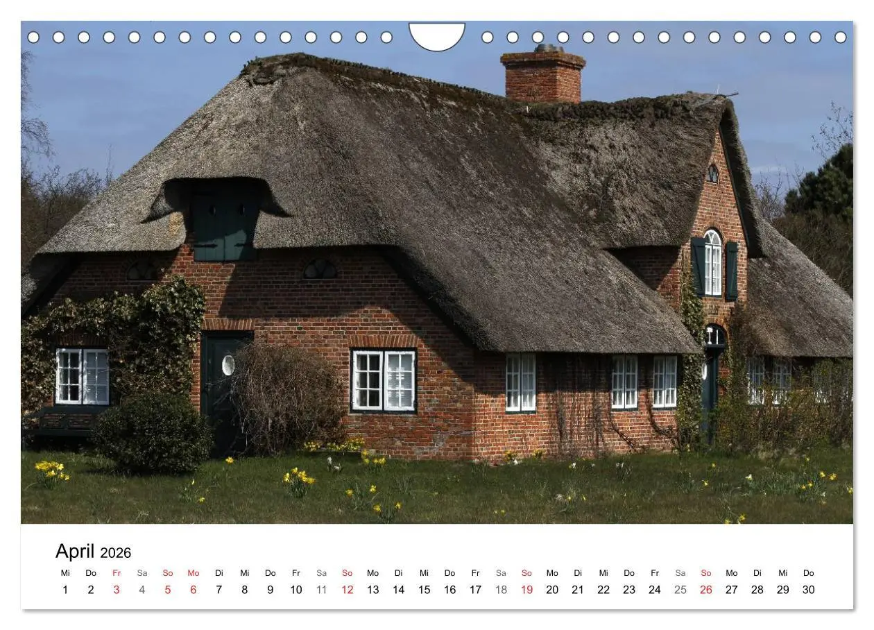 Bild: 9783516185737 | Friesenhäuser (Wandkalender 2026 DIN A4 quer), CALVENDO Monatskalender