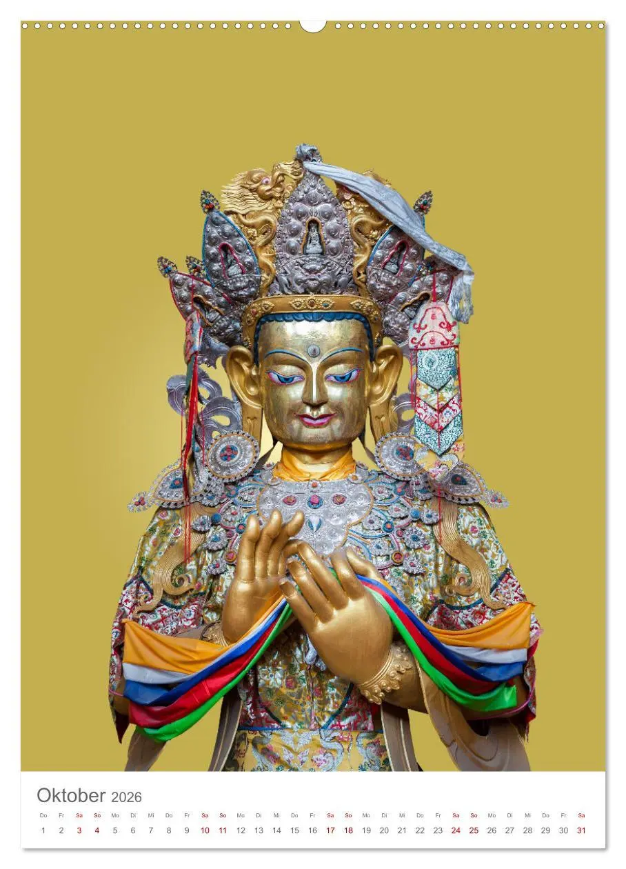 Bild: 9783516325737 | Buddha trägt Gold (hochwertiger Premium Wandkalender 2026 DIN A2...