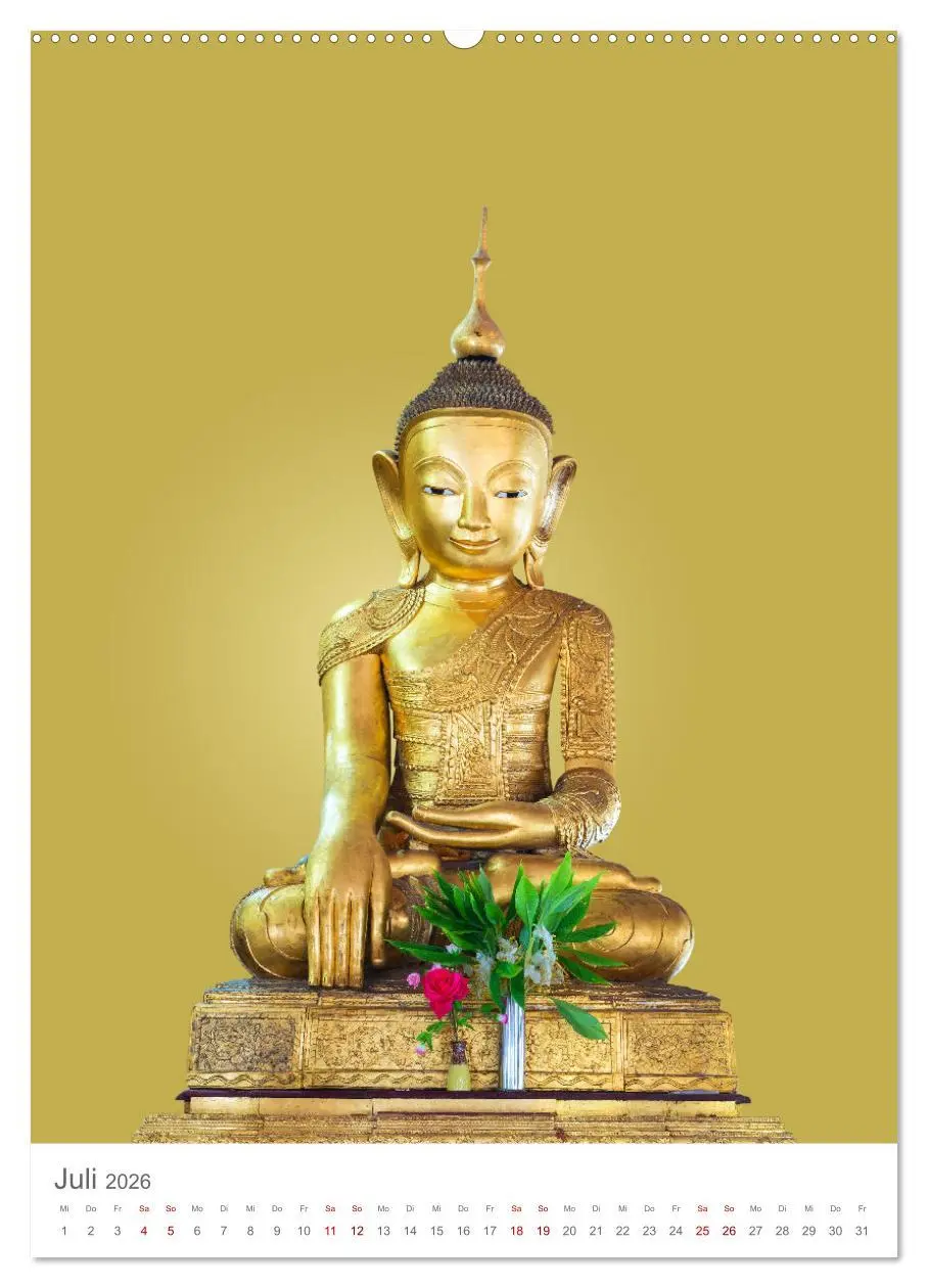 Bild: 9783516325737 | Buddha trägt Gold (hochwertiger Premium Wandkalender 2026 DIN A2...