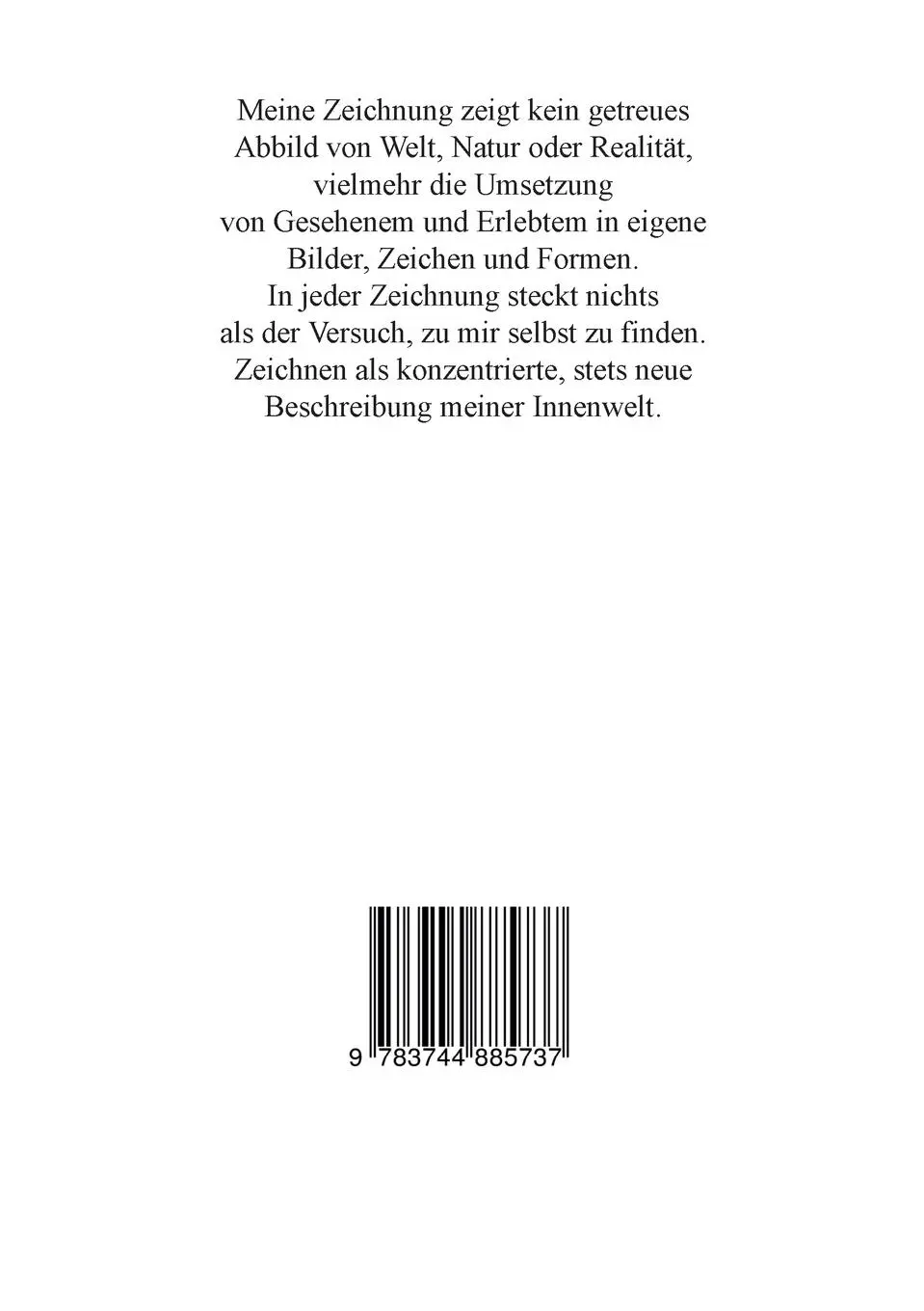 Rückseite: 9783744885737 | Hundert Zeichnungen | Privatarchiv | Adelhard Winzer | Taschenbuch