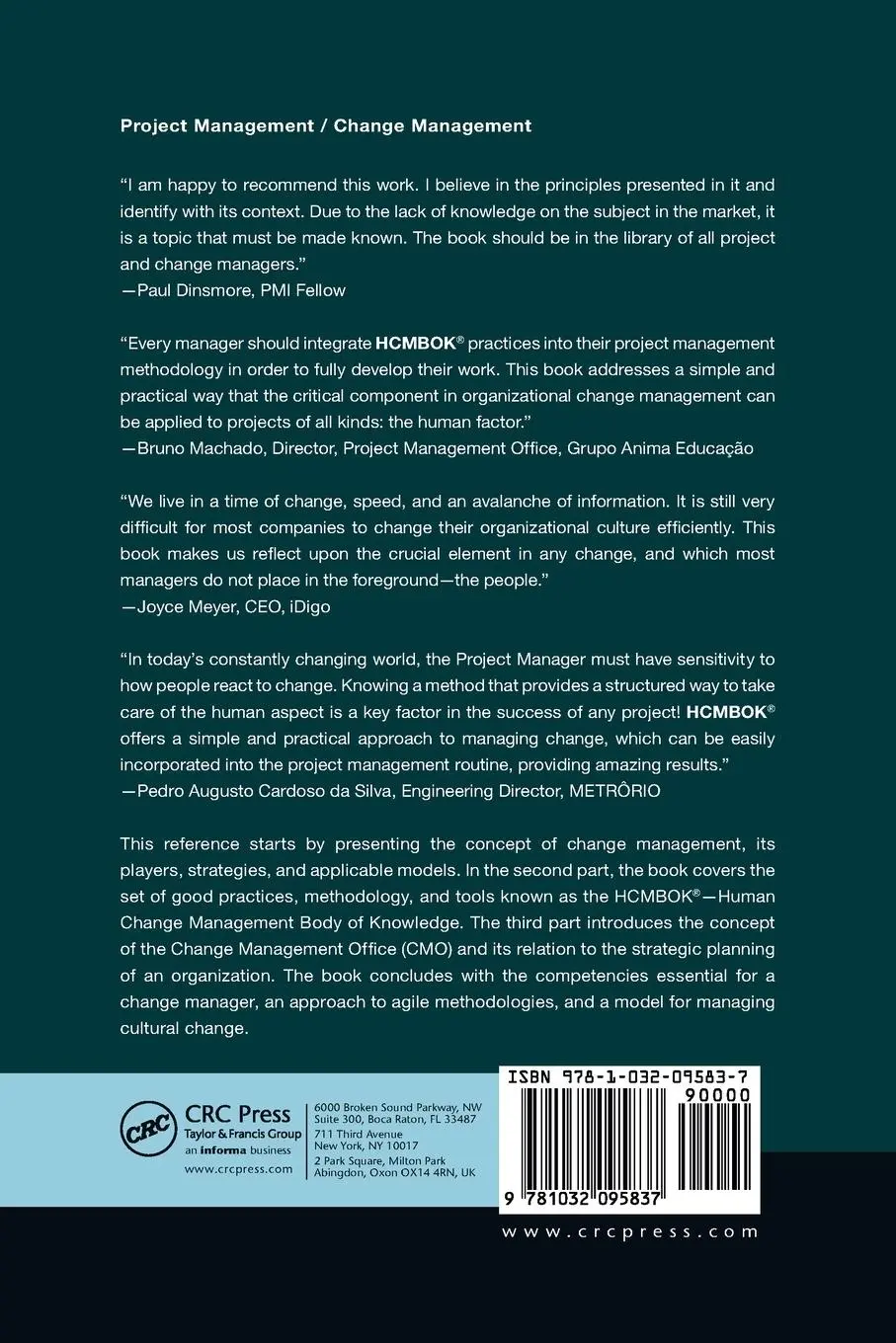 Rückseite: 9781032095837 | The Human Change Management Body of Knowledge (HCMBOK®) | Taschenbuch