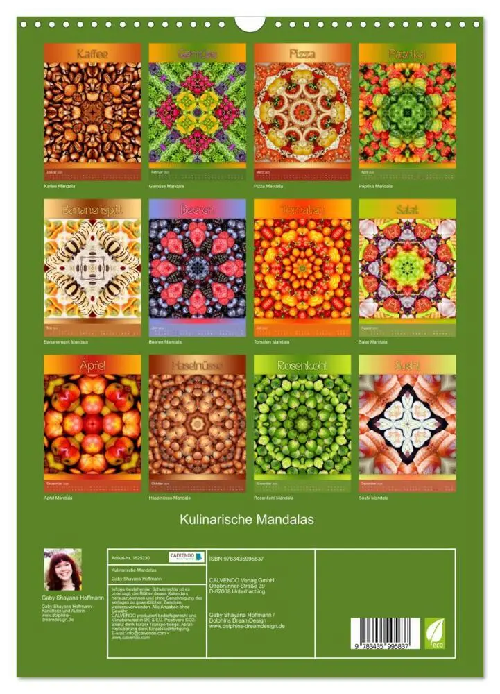 Bild: 9783435995837 | Kulinarische Mandalas (Wandkalender 2025 DIN A3 hoch), CALVENDO...