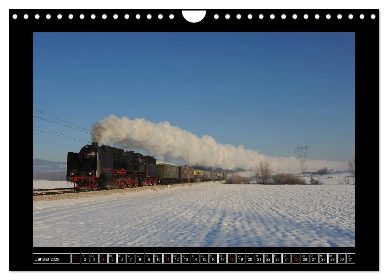 Bild: 9783516175837 | Eisenbahndampfromantik (Wandkalender 2026 DIN A4 quer), CALVENDO...