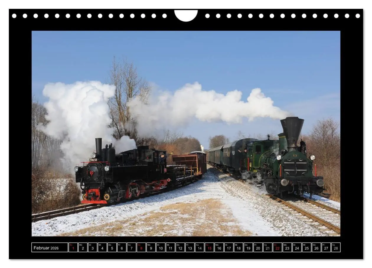 Bild: 9783516175837 | Eisenbahndampfromantik (Wandkalender 2026 DIN A4 quer), CALVENDO...